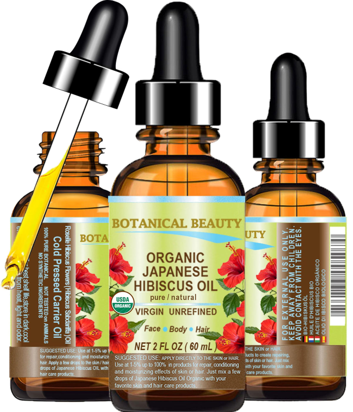 Botanical Beauty Organic HIBISCUS OIL JAPANESE 100 Pure - Botanical Beauty Official Imagery - 2