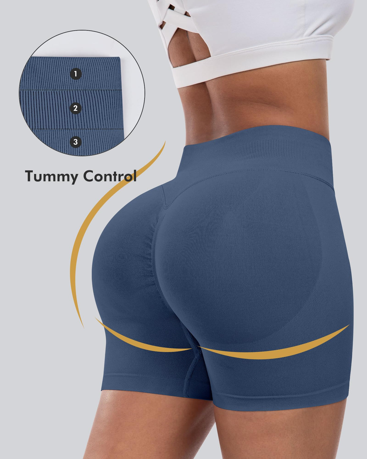 CHRLEISURE Workout Shorts for Women High Waisted Butt - CHRLEISURE Official Imagery - 4