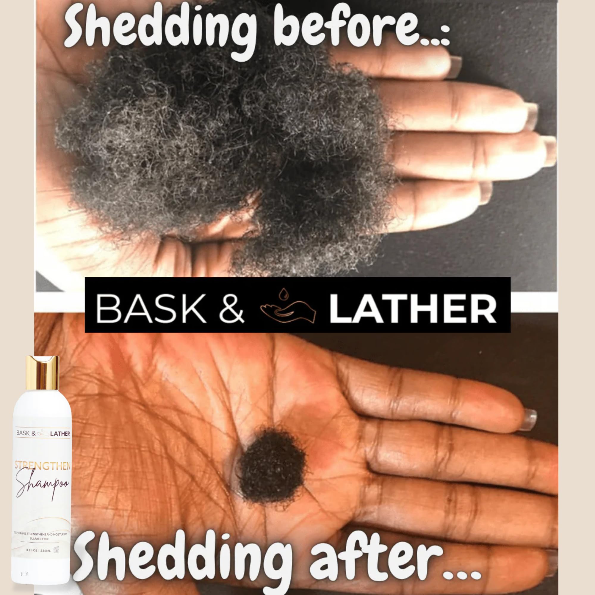 BASK & LATHER Strengthen Regrowing Hair - BASK & LATHER Official Product View 3