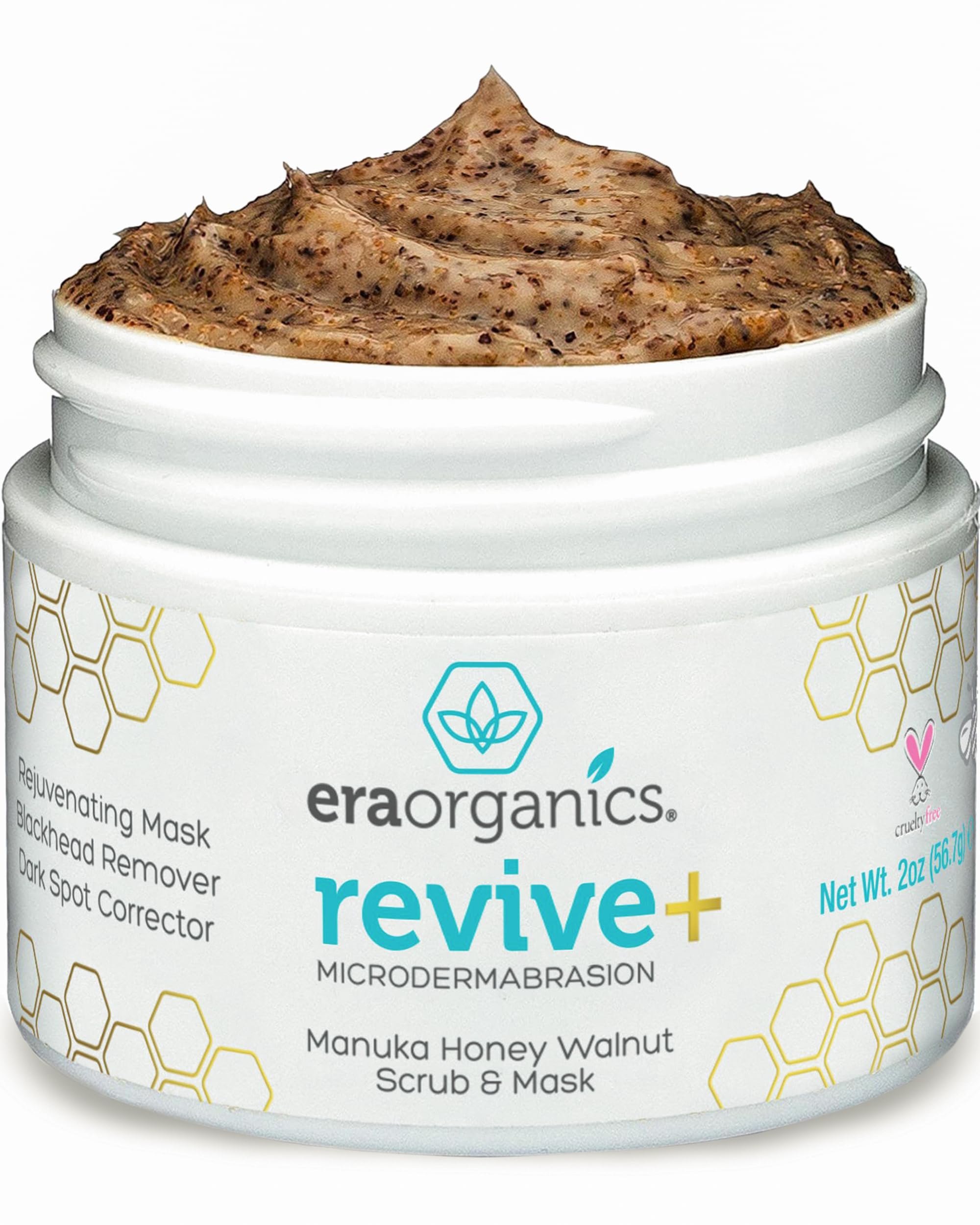 Era Organics Manuka Honey Exfoliating Facial Scrub - Microdermabrasion Face Exfoliant - Era Organics Official Product View 8