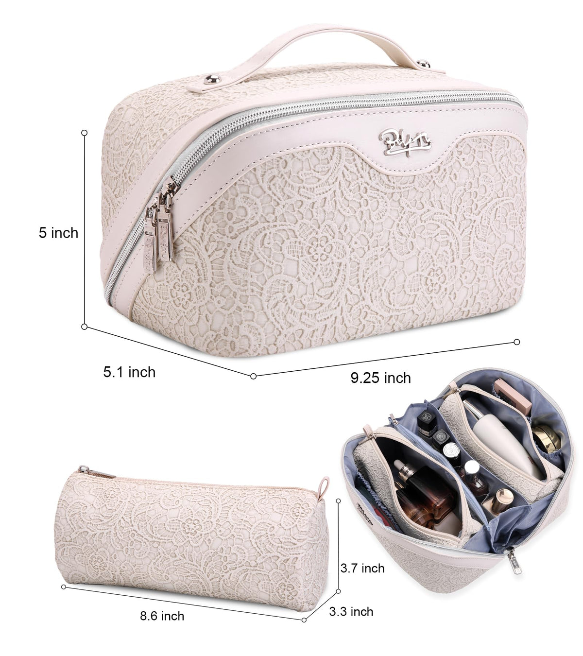 BOYATU Travel Makeup Bags Cosmetic Organizer Bag 3 Pcs Set - BOYATU Official Imagery - 5