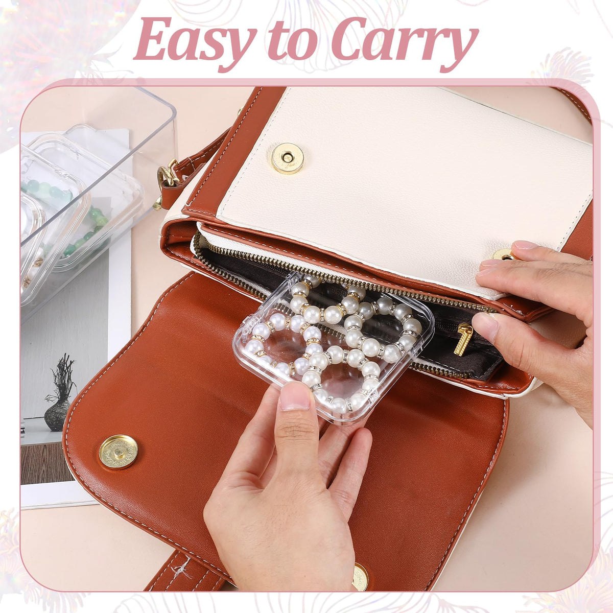 2 Pack Acrylic Jewelry Organizer Box with 24 Portable Small - Giloaou Official Imagery - 7