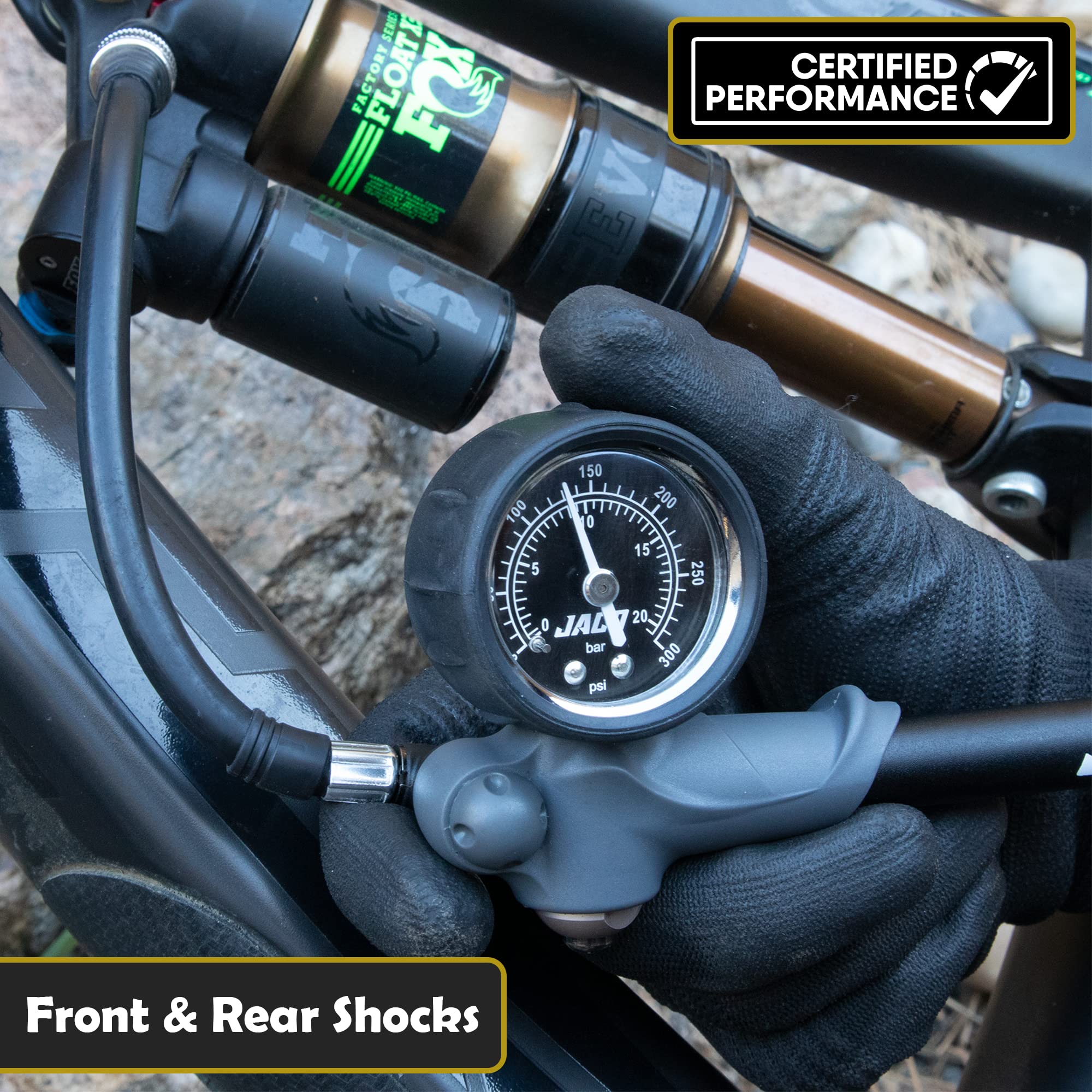 JACO Superior Products JACO ShockPro MTB Shock Pump - High Pressure Mo - View 4