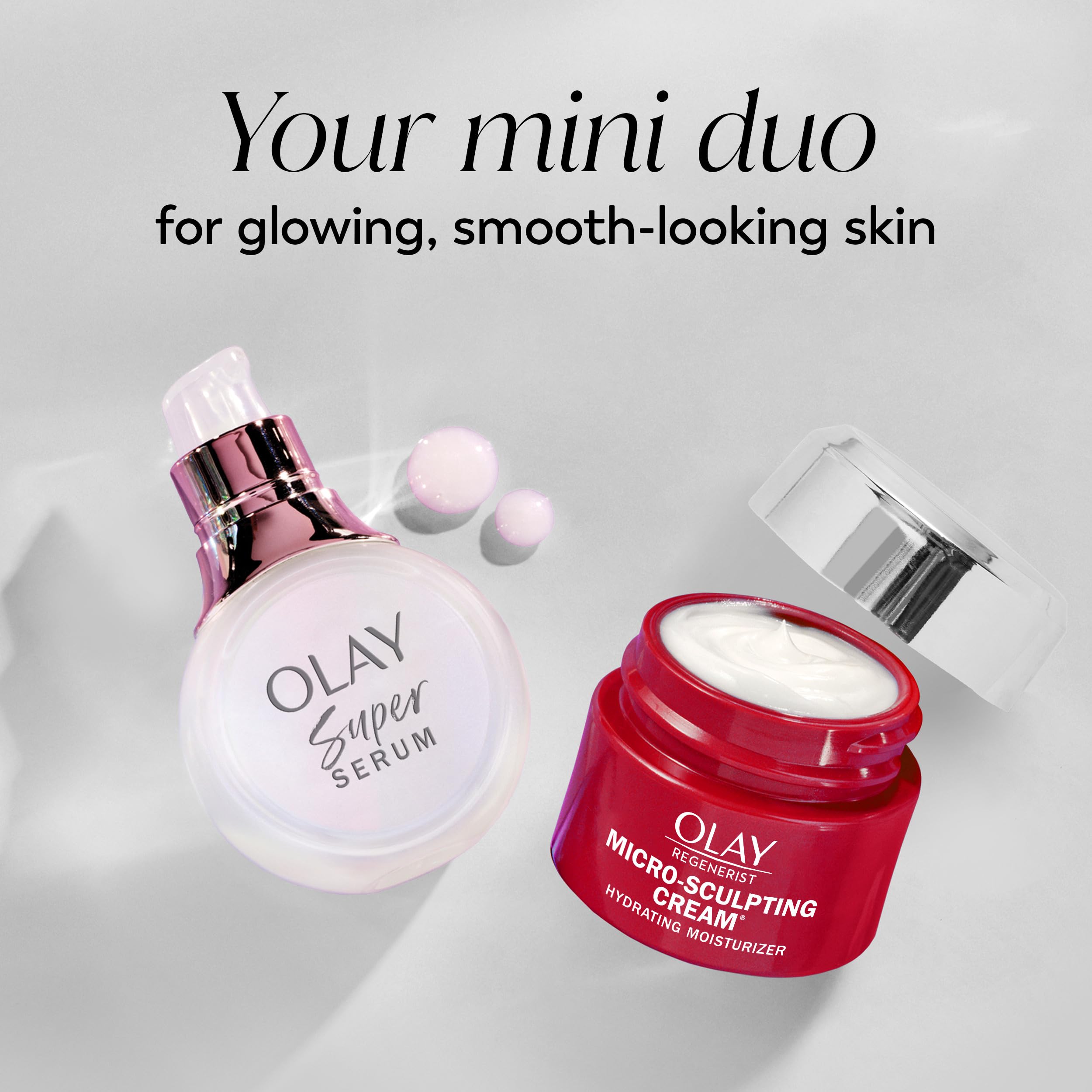 Olay Super Serum and MicroSculpting Cream Mini Duo Best Sellers Kit, Super Serum 0.4 FL OZ , MSC 0.5 FL OZ - Olay Official Product View 3