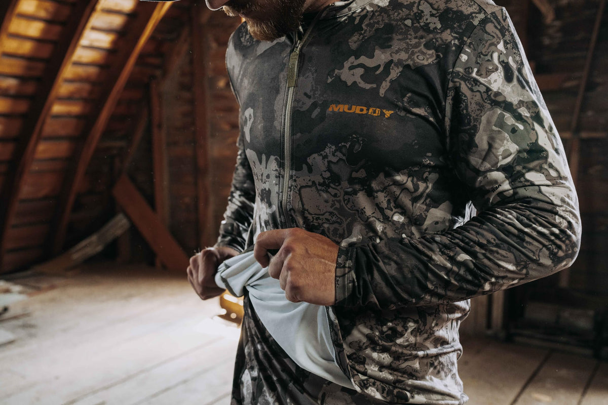 Muddy Men s TRX Lightweight Quarter Zip Shirt - Muddy Official Imagery - 7