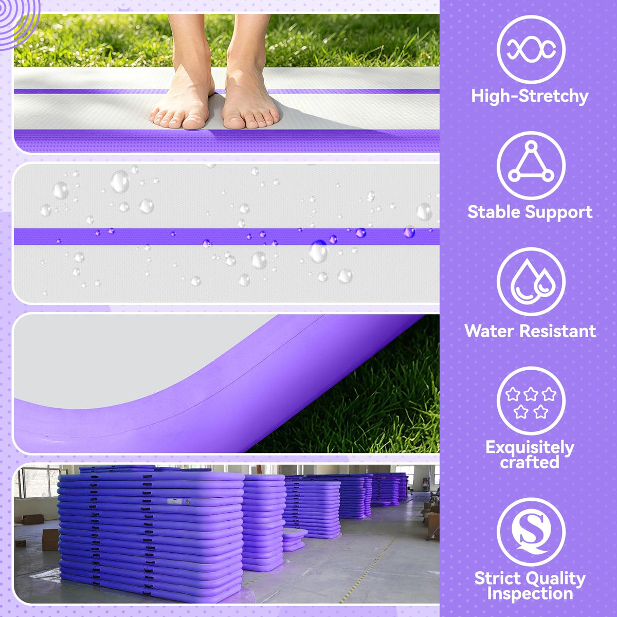 FBSPORT 6 6ft 10ft 13ft 16ft 20ft Inflatable Air Gymnastics - FBSPORT Official Imagery - 5