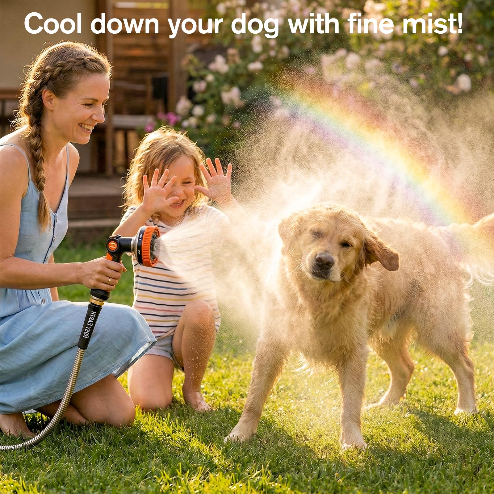Rosy Earth 100ft Stainless Steel Garden Hose, Heavy Duty Metal Wa - Rosy Earth Official Product View 8