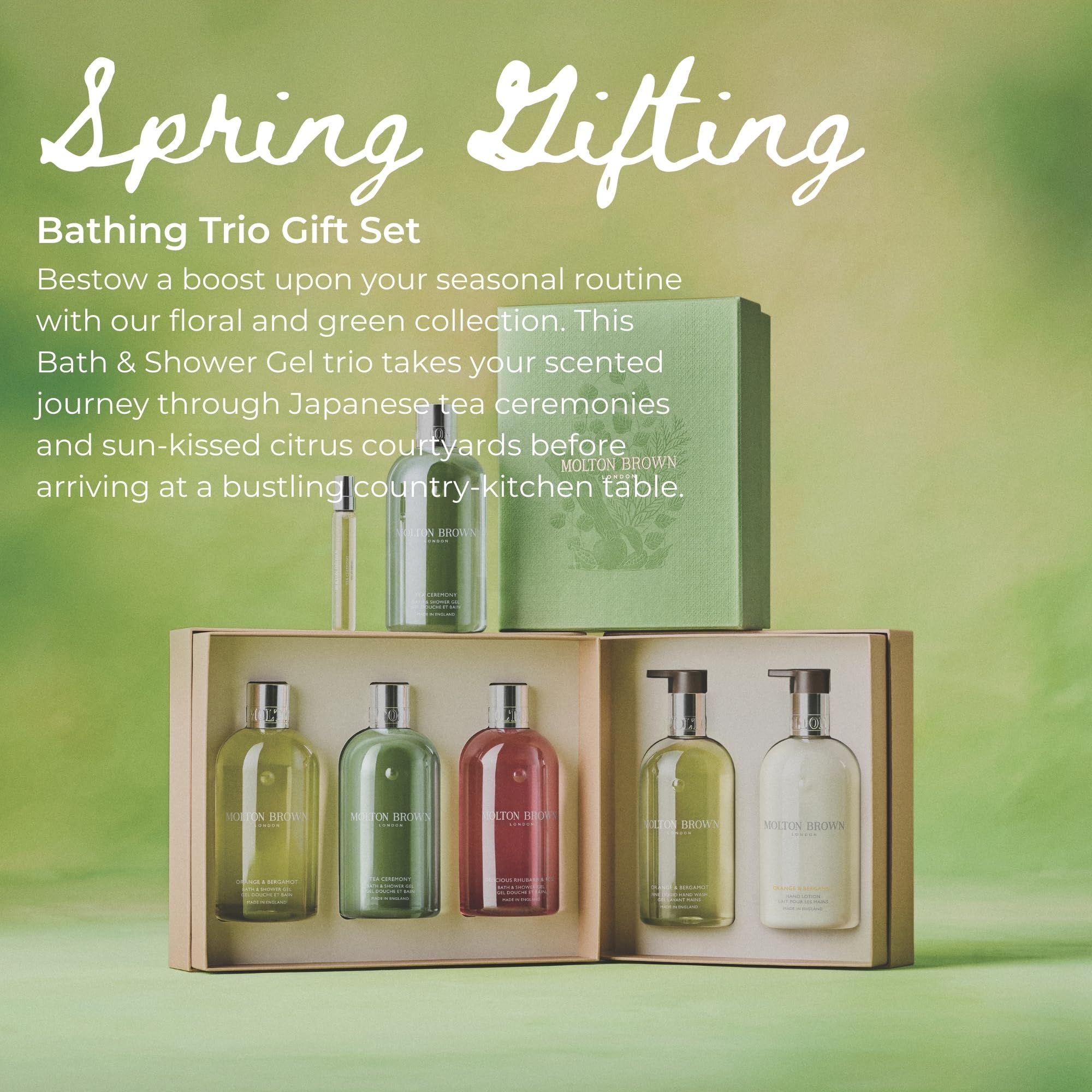 Molton Brown Floral Green Body Wash Gift Set for Women - Elefair Store Official Product Imagery - 3
