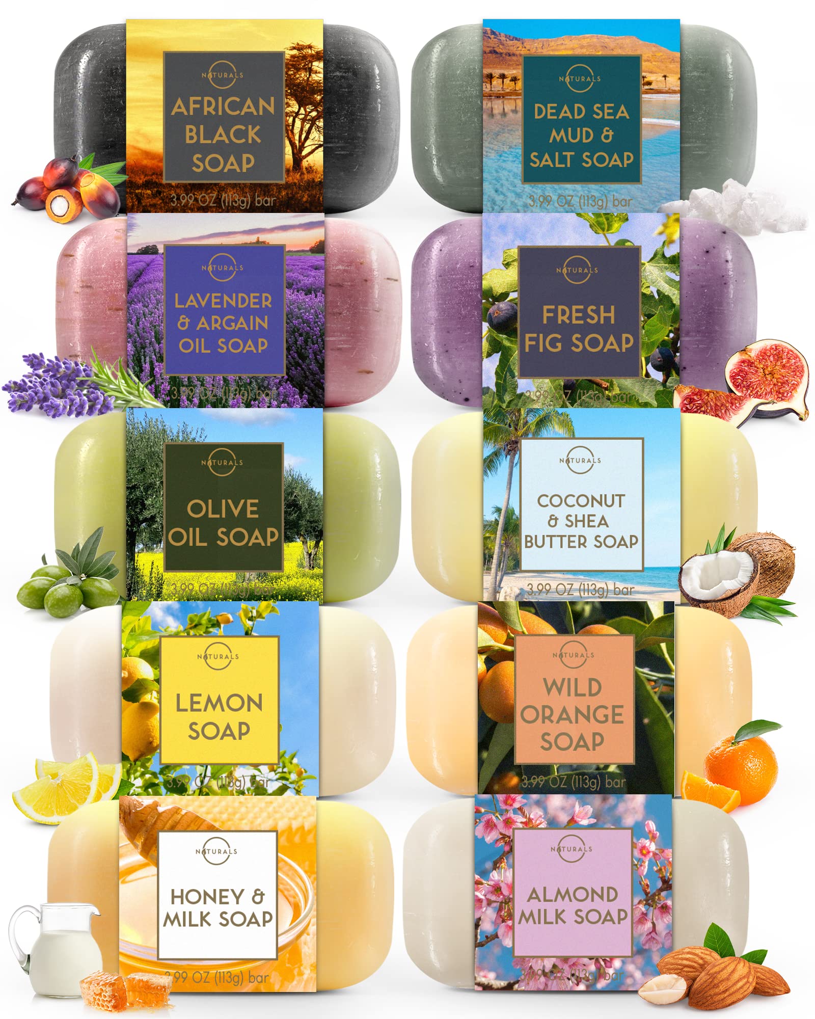 O NATURALS Natural Variety Soap Bar - Gifts - O NATURALS Official Product View 2