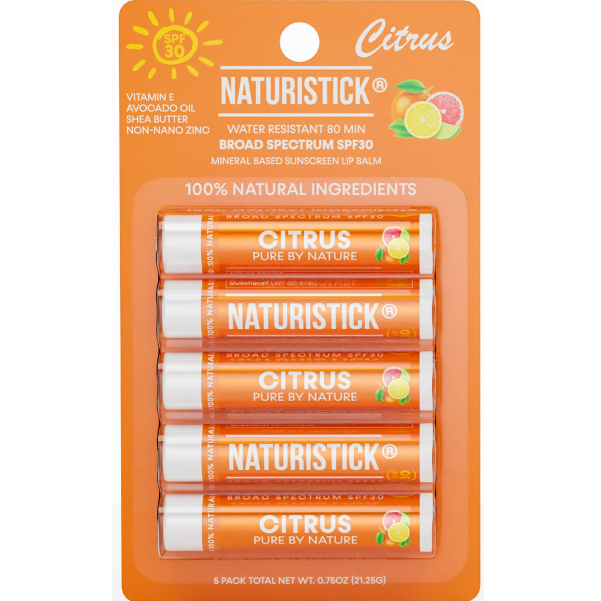 Naturistick UV Pro Mineral SPF 30 Lip Sunscreen 5 Pack - Naturistick Official Imagery - 2