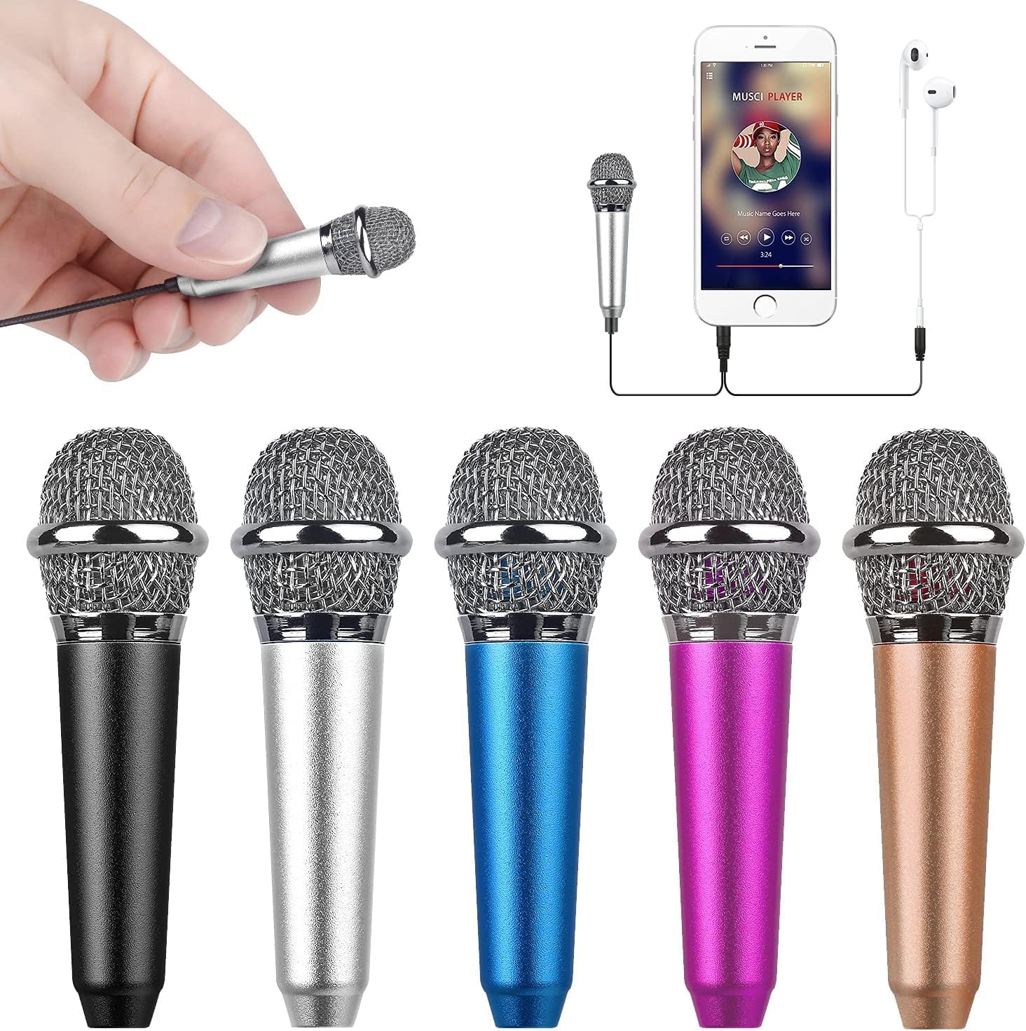Uniwit Mini Portable Vocal/Instrument Microphone for Voice Video Recording Singi - Uniwit Official Product View 1