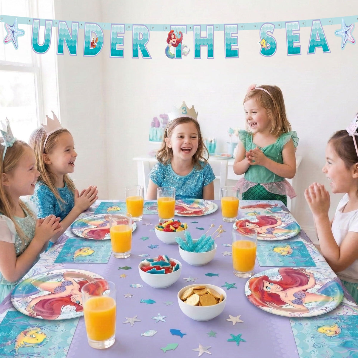 The Little Mermaid Party Decorations - Unique Official Imagery - 3