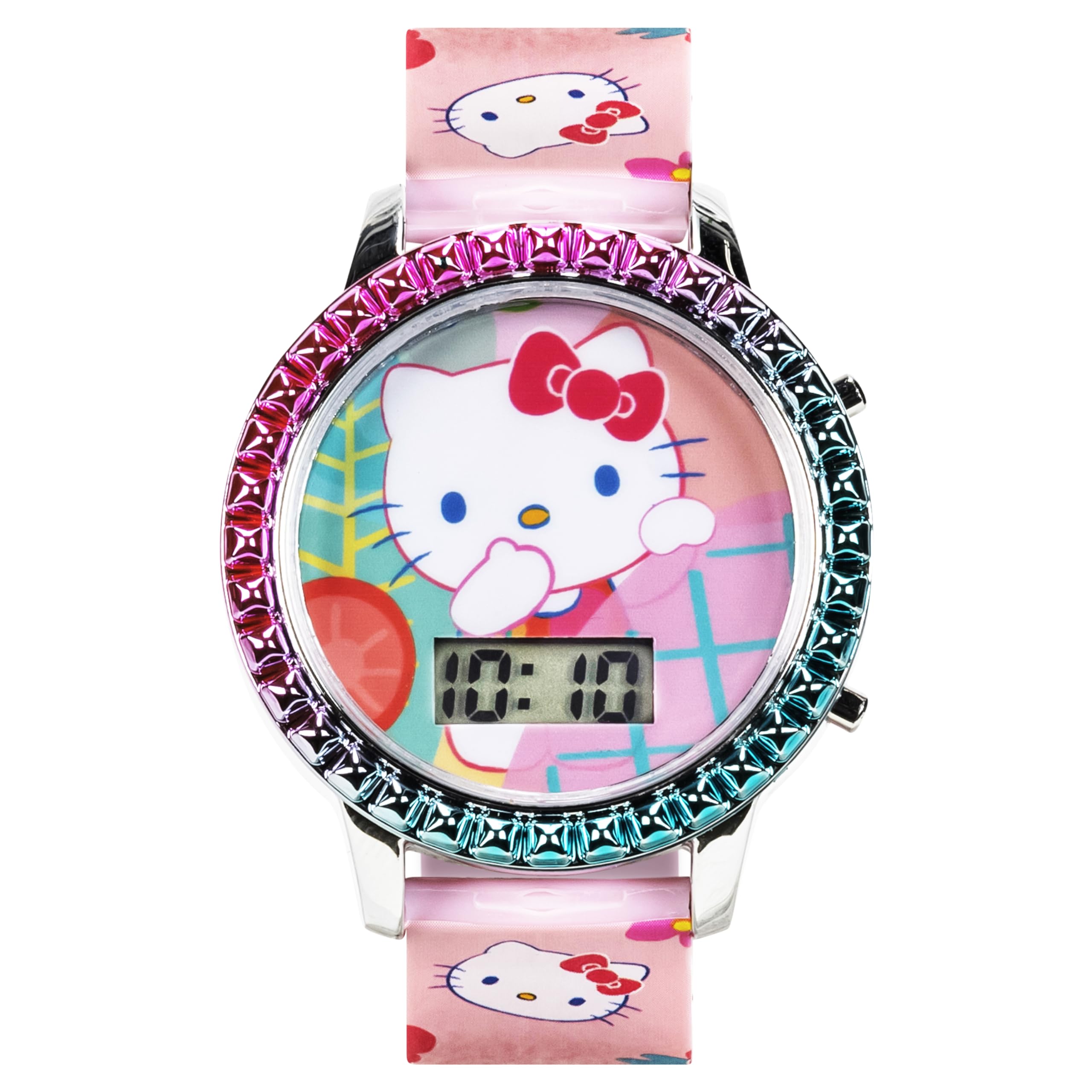 Accutime Sanrio Hello Kitty Girls' Digital LCD Quartz Watch with Pink - View 5