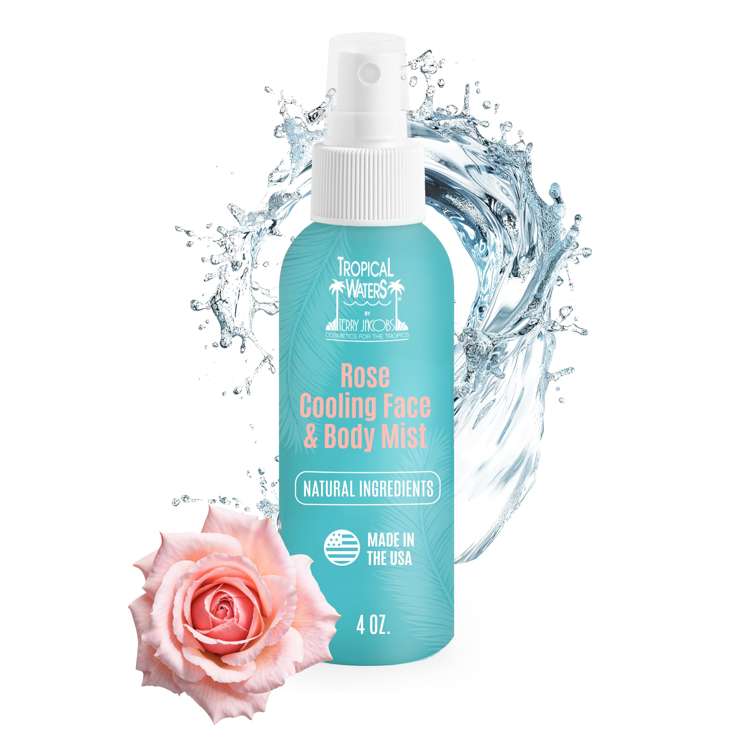Terry Jacobs Tropical Waters Rose Water Makeup Setting Spray - Terry Jacobs Cosmetics for the Tropics