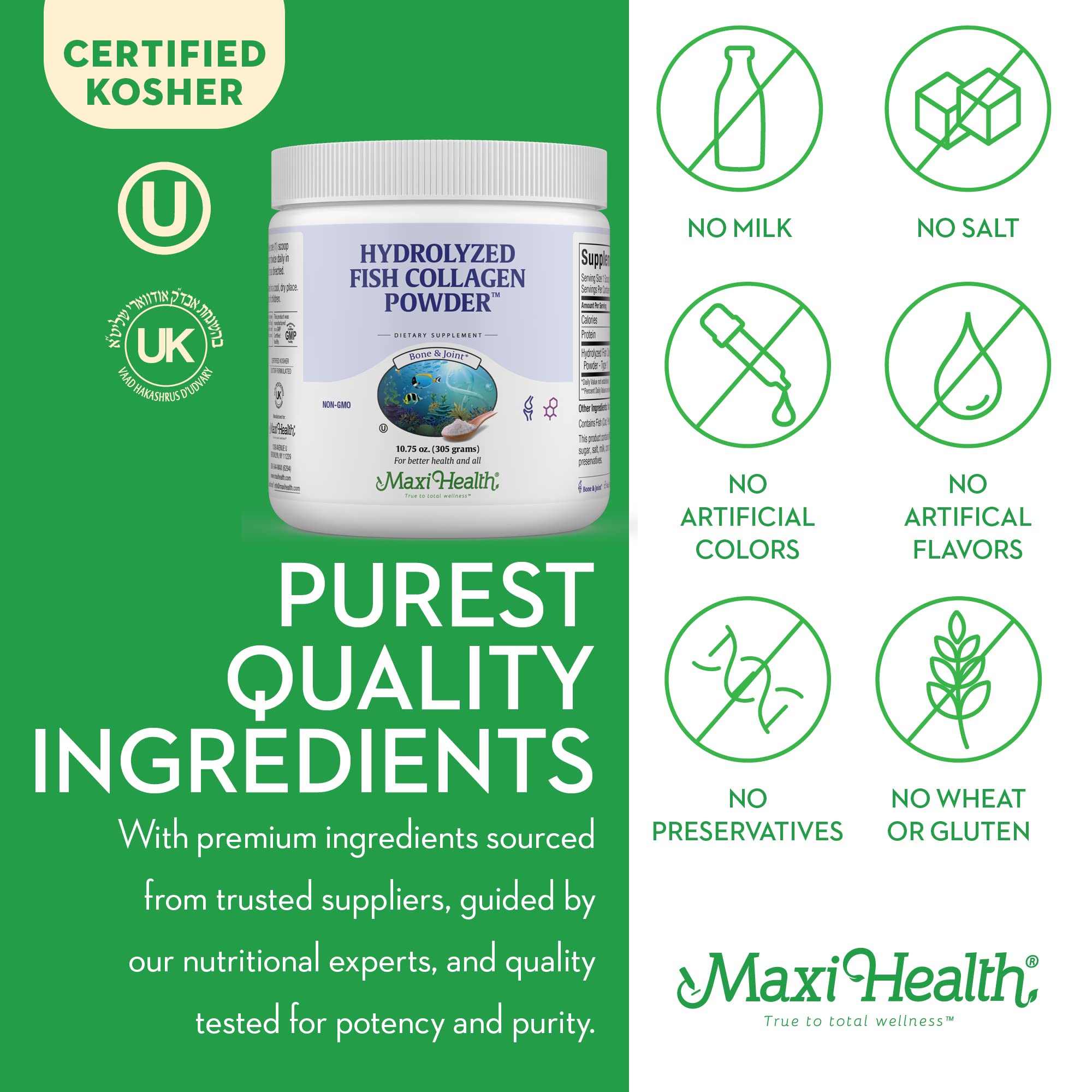 Maxi Health Marine Collagen Peptides Powder Type I - Maxi Health Official Imagery - 7
