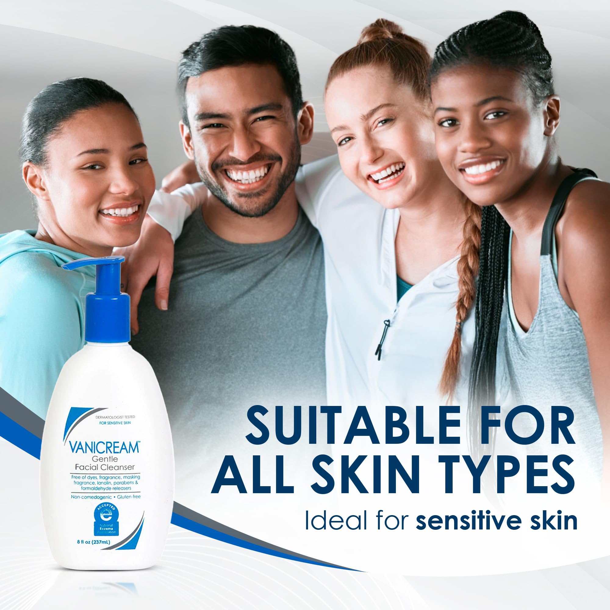 Vanicream Gentle Facial Cleaner, pH - Balanced Face Wash & 8 Fl Oz - Vanicream Official Product View 7