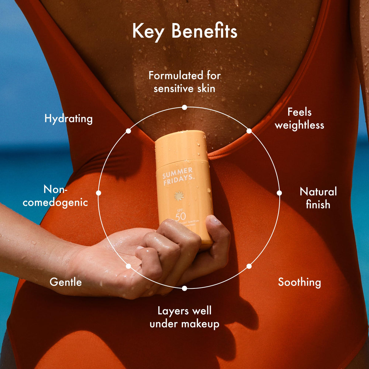 Summer Fridays ShadeDrops SPF 50 Mineral Milk Sunscreen - Summer Fridays Official Imagery - 4