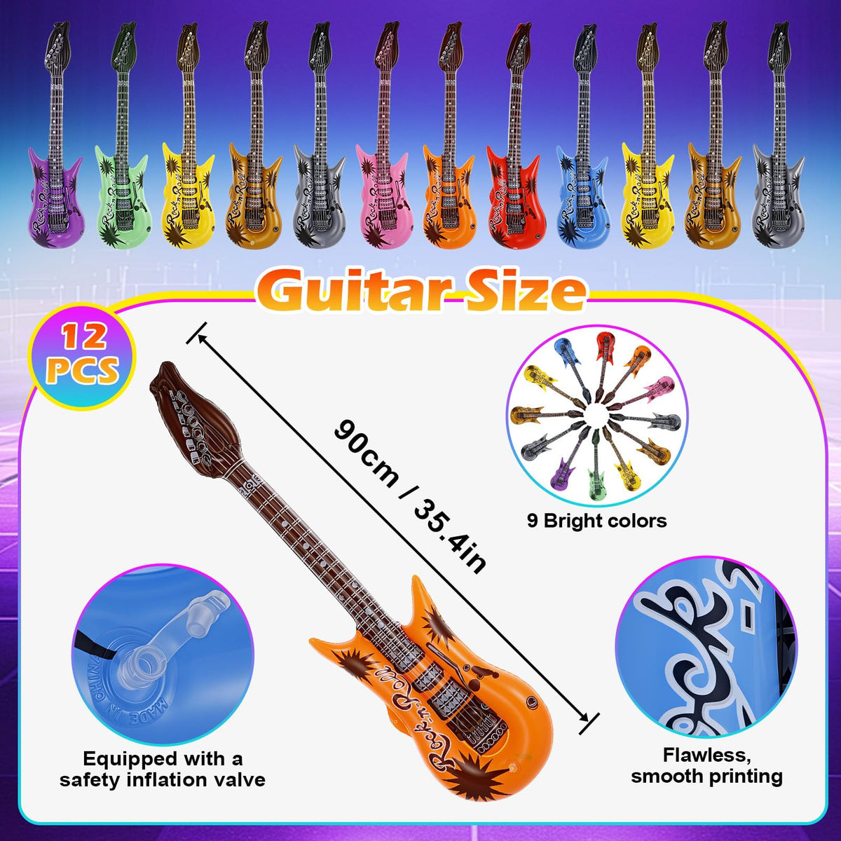 Rosvola 37 Pcs Inflatable Toy Set Include 12 Microphones - Rosvola Official Imagery - 6