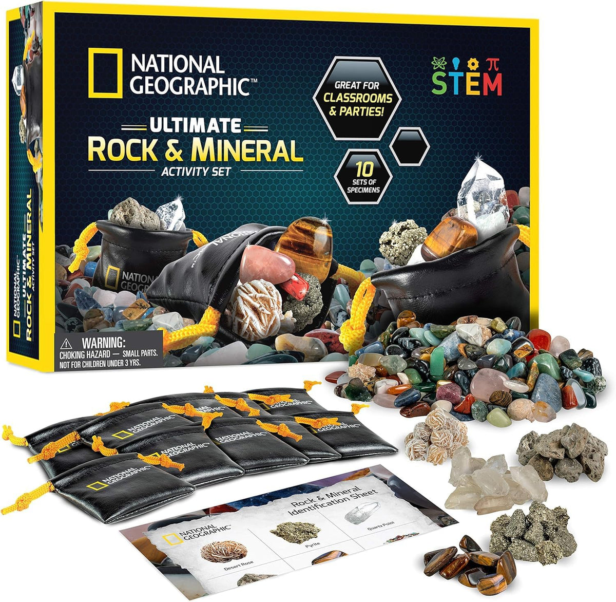National Geographic Rock Collection with 50 Specimens to - Blue Marble Official Imagery - 1