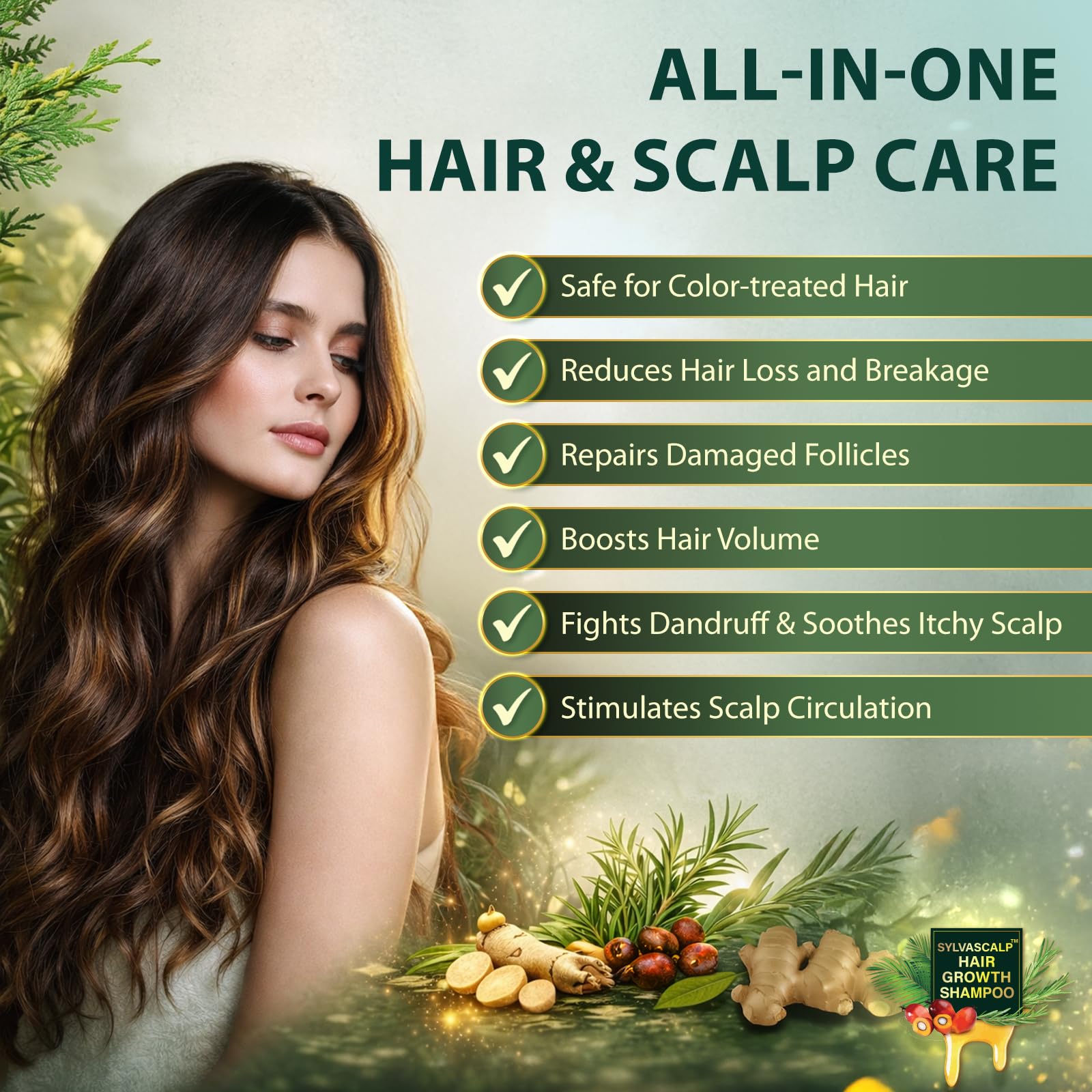 Creip Rosemary & Batana Oil Hair Growth Shampoo - Hair Loss Shampoo and Women - Creip Official Product View 5