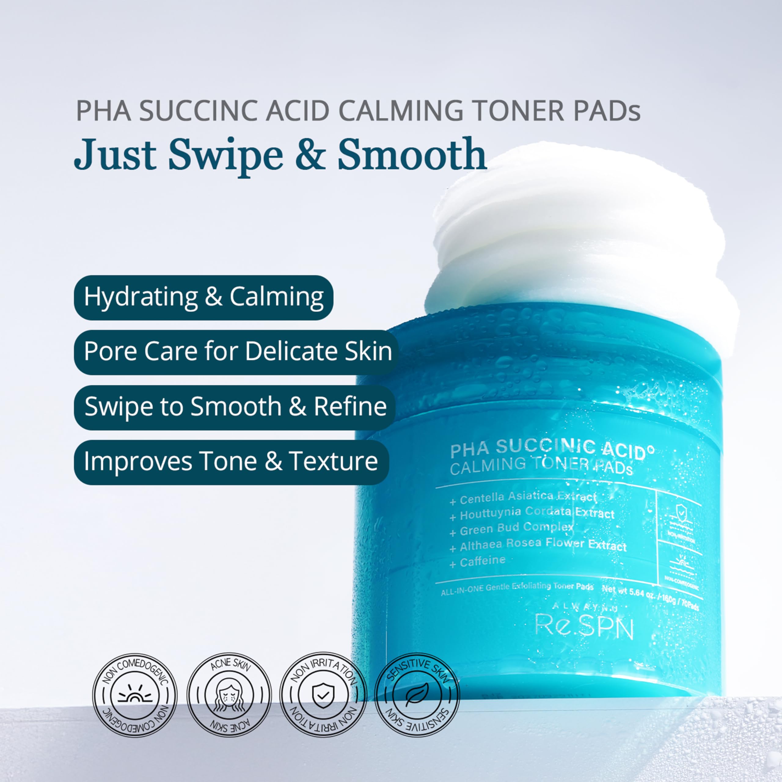 Re SPN PHA Glass Skin Toner Pads - AlwayNu Re.SPN Official Imagery - 3