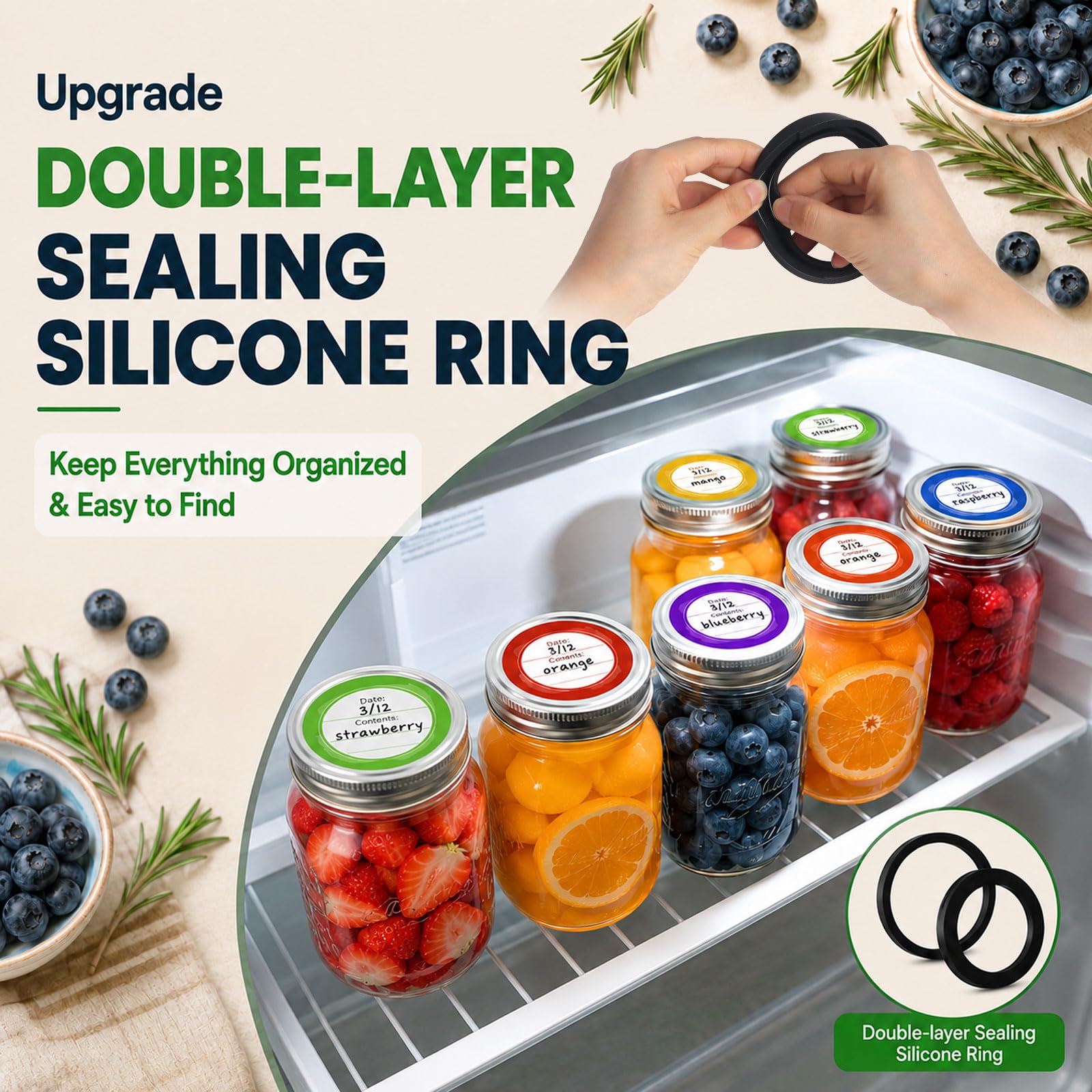 UNERVER M11 Electric Mason Jar Vacuum Sealer Kit - with Wide and by UNERVER - Angle View 5