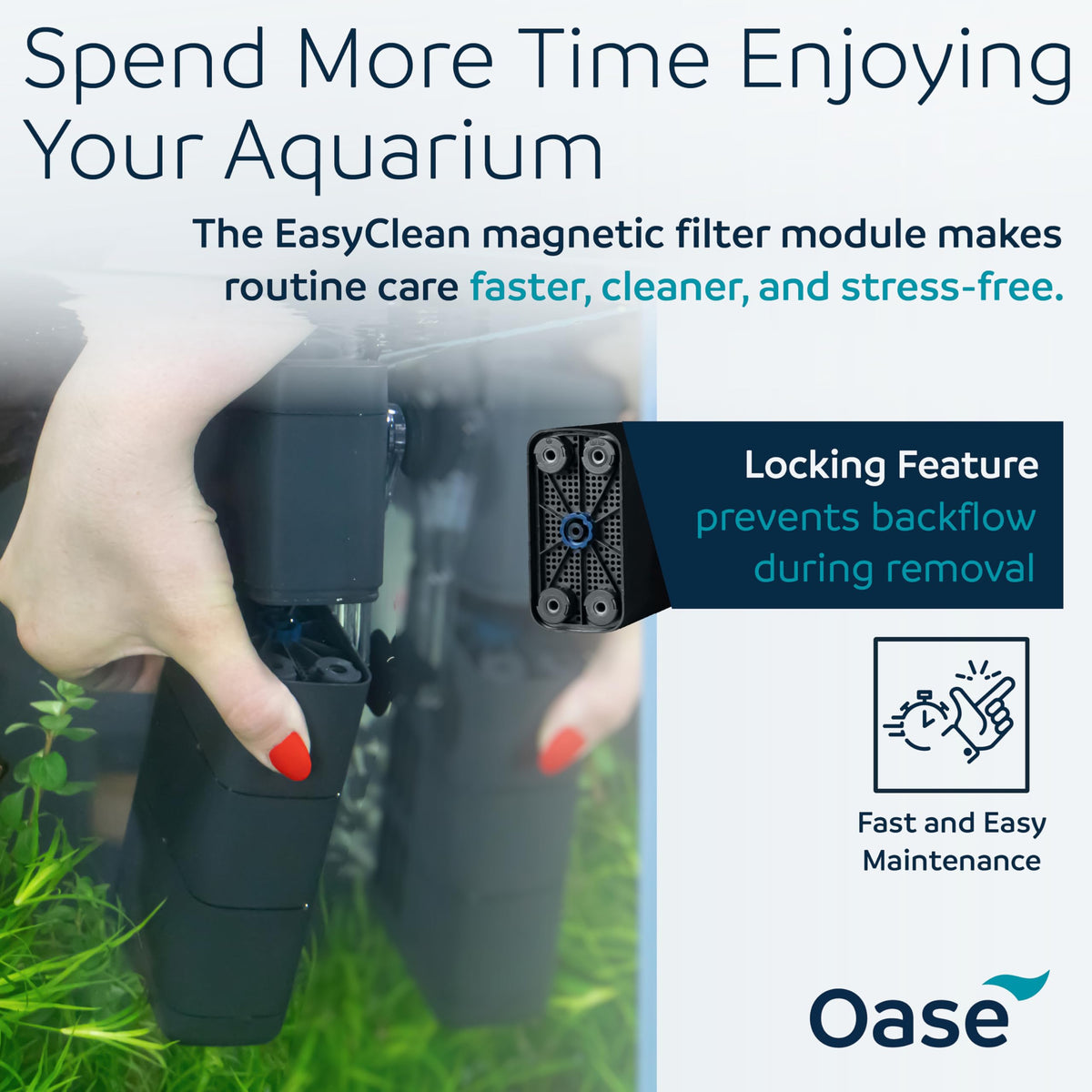Oase EcoFlow 150 Internal Aquarium Filter Quiet Submersible - OASE Official Imagery - 6