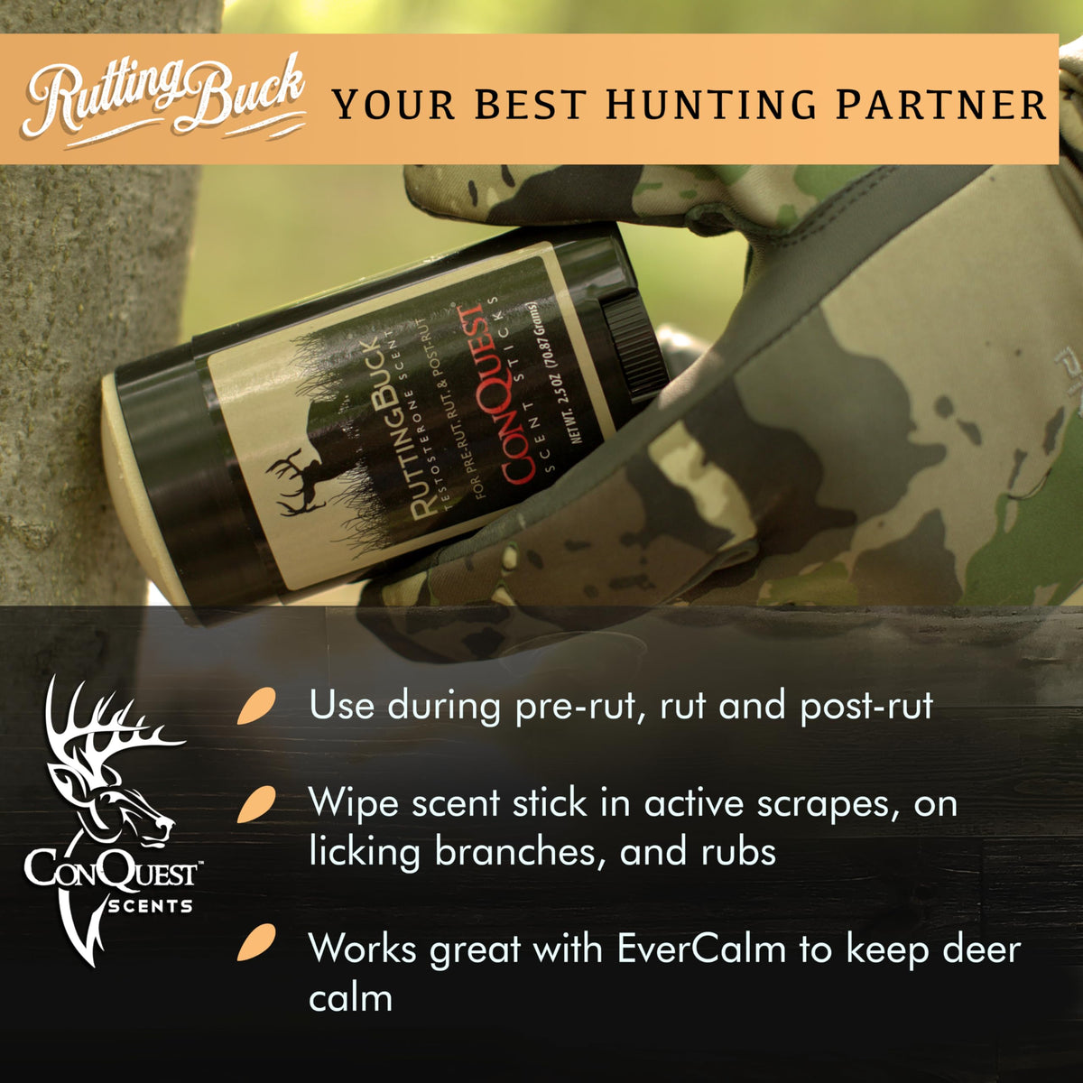 Conquest Scents RuttingBuck Hunting Scent Deer Attractant - Conquest Scents Official Imagery - 4
