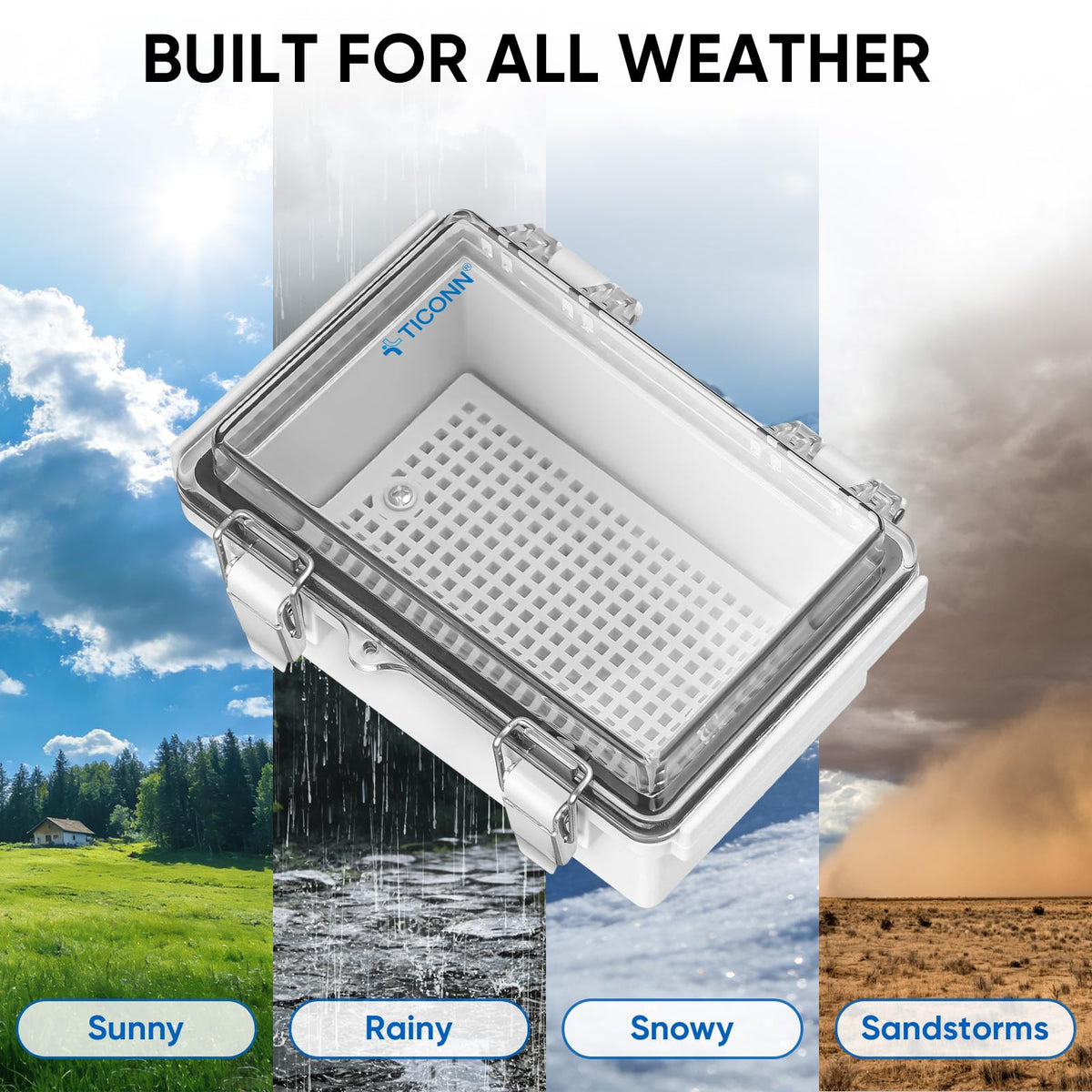 TICONN Outdoor Electrical Box Waterproof ABS IP67 Junction - TICONN Official Imagery - 8