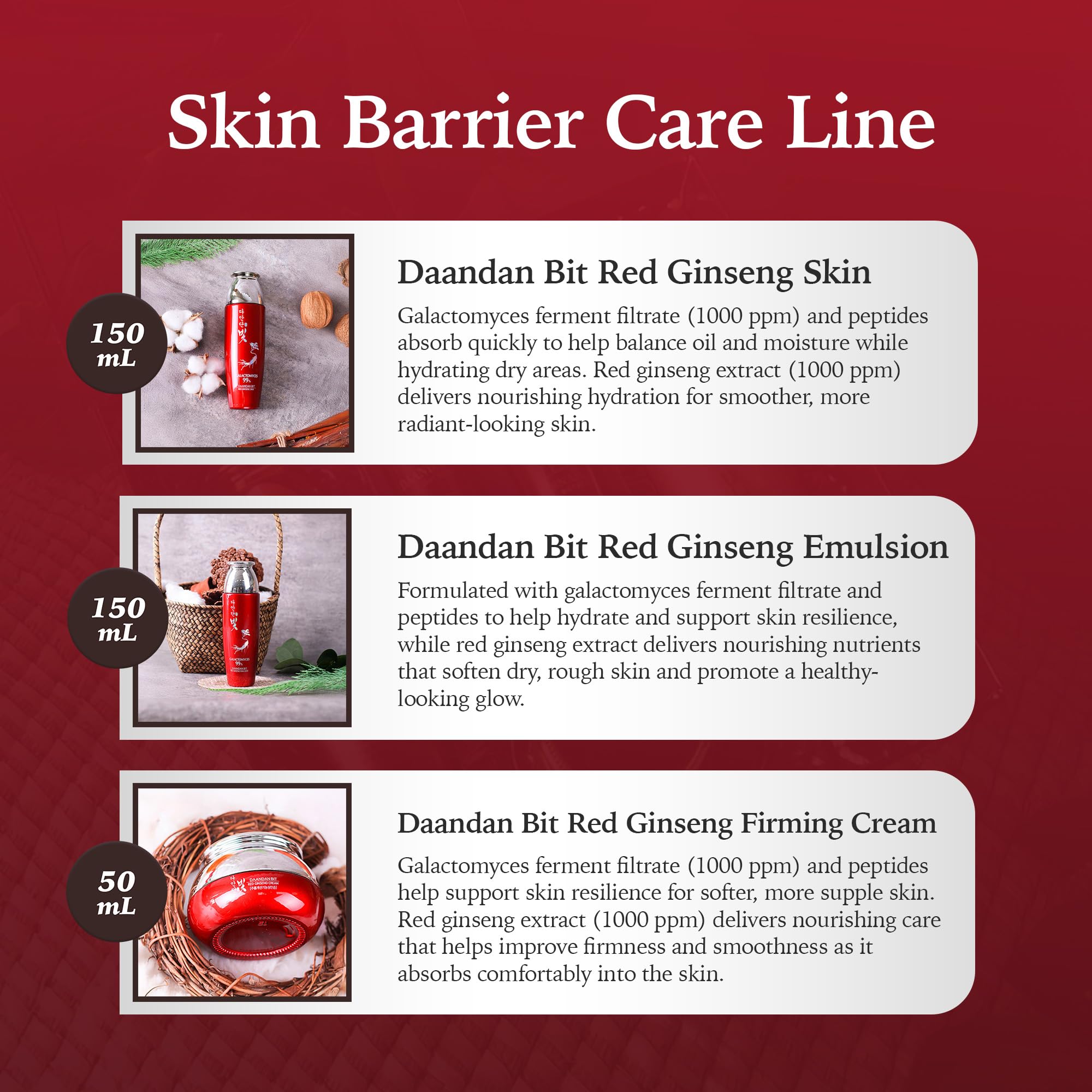 DAANDAN Bit Premium Red Ginseng Set, Skin 5.07 FL OZ, Emulsion - Jigott