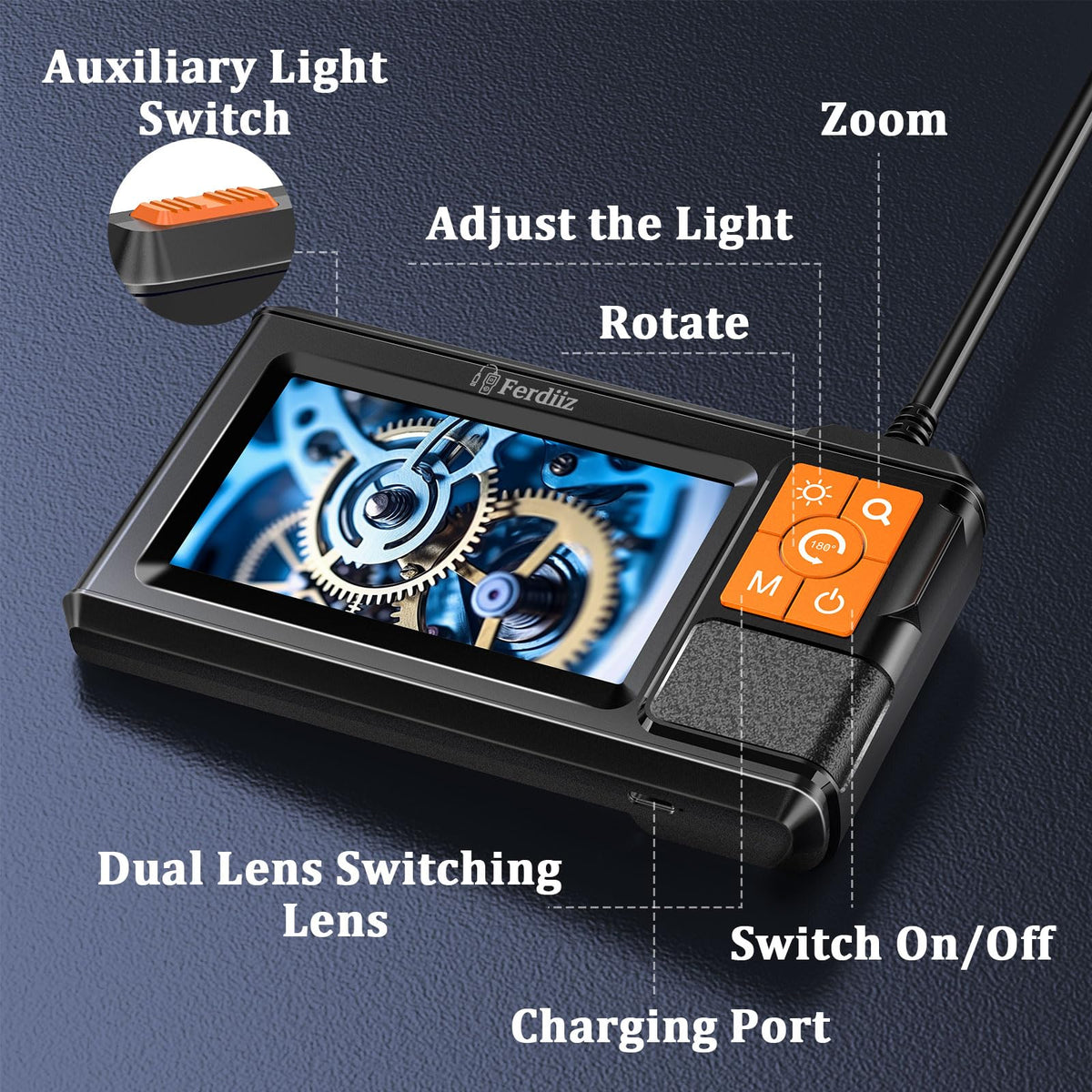 Dual Lens Endoscope with Light Endoscope Camera with Light - Ferdiiz Official Imagery - 8