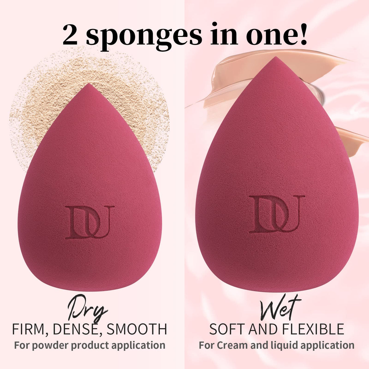 DUcare Makeup Brushes Makeup Blender Sponge - DUcare Official Imagery - 8