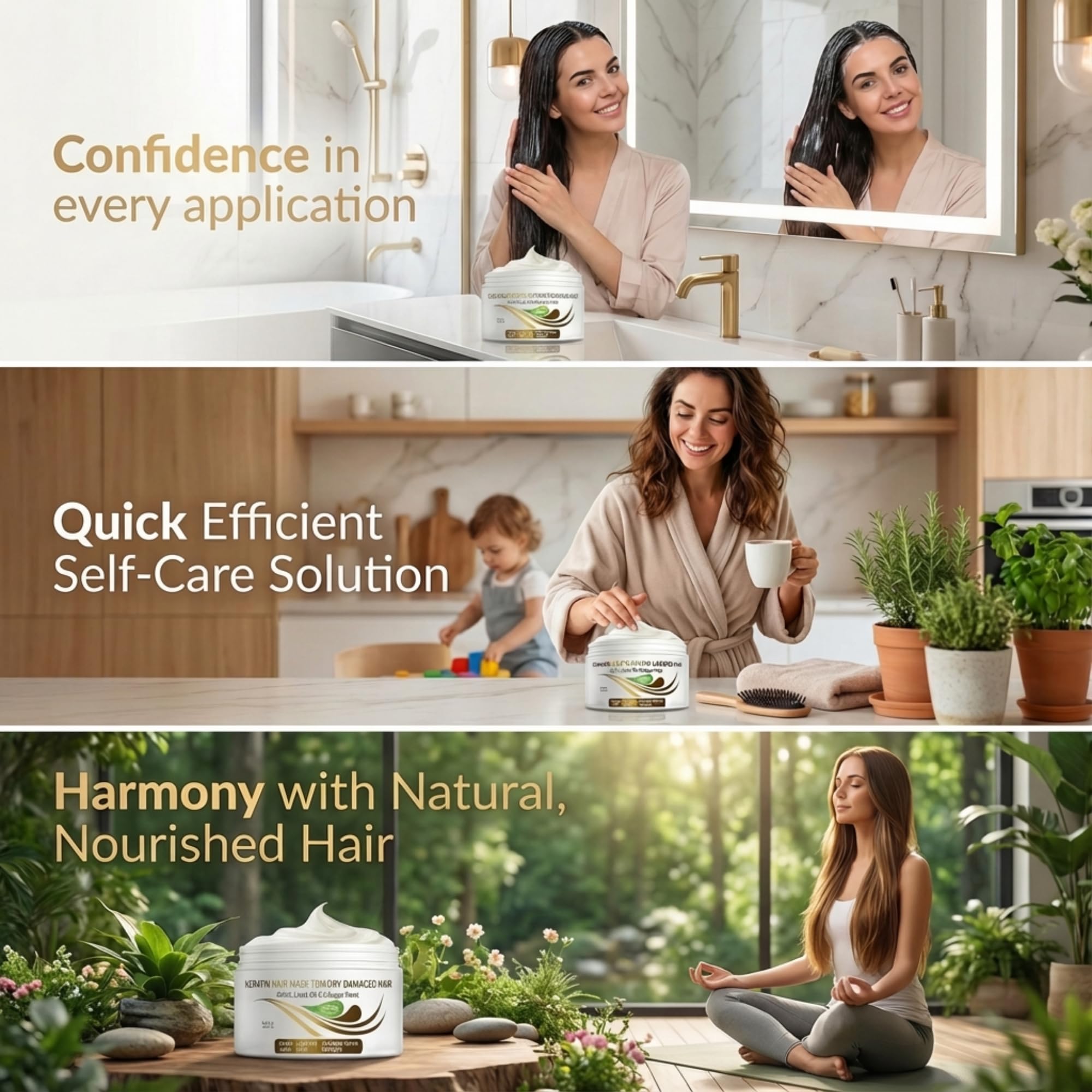 VITAMINS hair cosmetics Keratin Hair Mask - Protein Repair Keratin Treatment Deep - VITAMINS hair cosmetics Official Product View 8