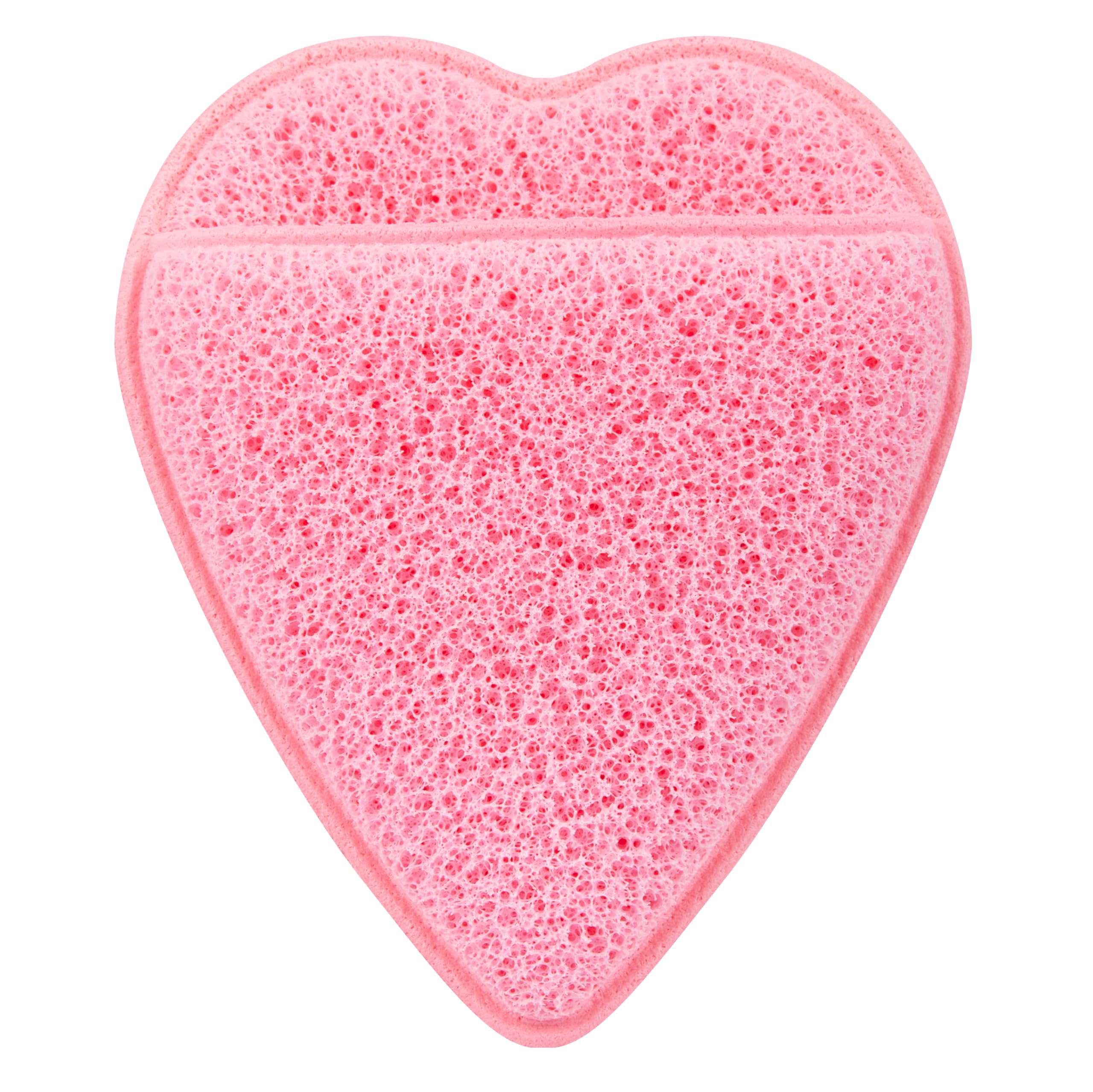 APRILSKIN Heart-Shaped Plush Facial Cleansing Sponge, Reusable - Product Imagery