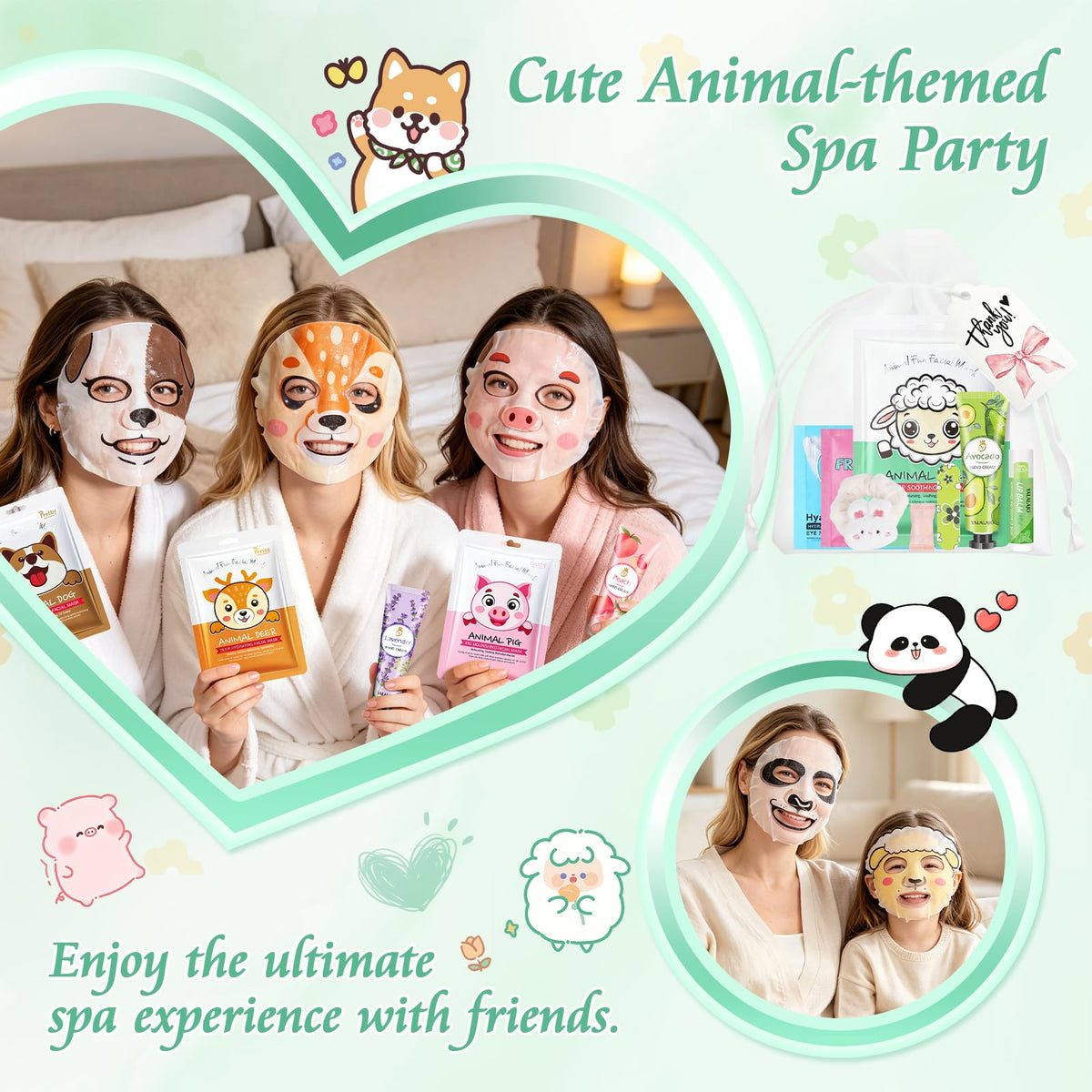 160 Pcs Bulk Gifts For Women Spa Party Supplies Include Face - YUEONEWIN Official Imagery - 6