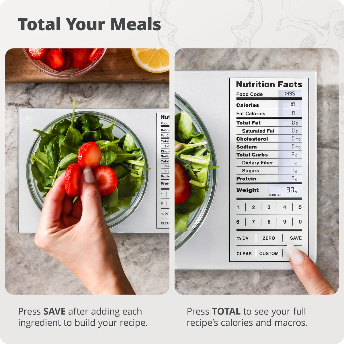 Greater Goods Food Scale with Nutrition Calculator 2 000 - Greater Goods Official Imagery - 5