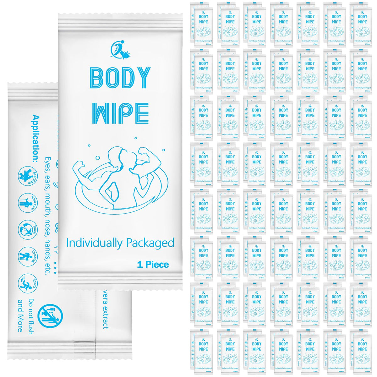 200 Pcs Acidified Travel Deodorant Wipes for Women Men - Timgle Official Imagery - 2