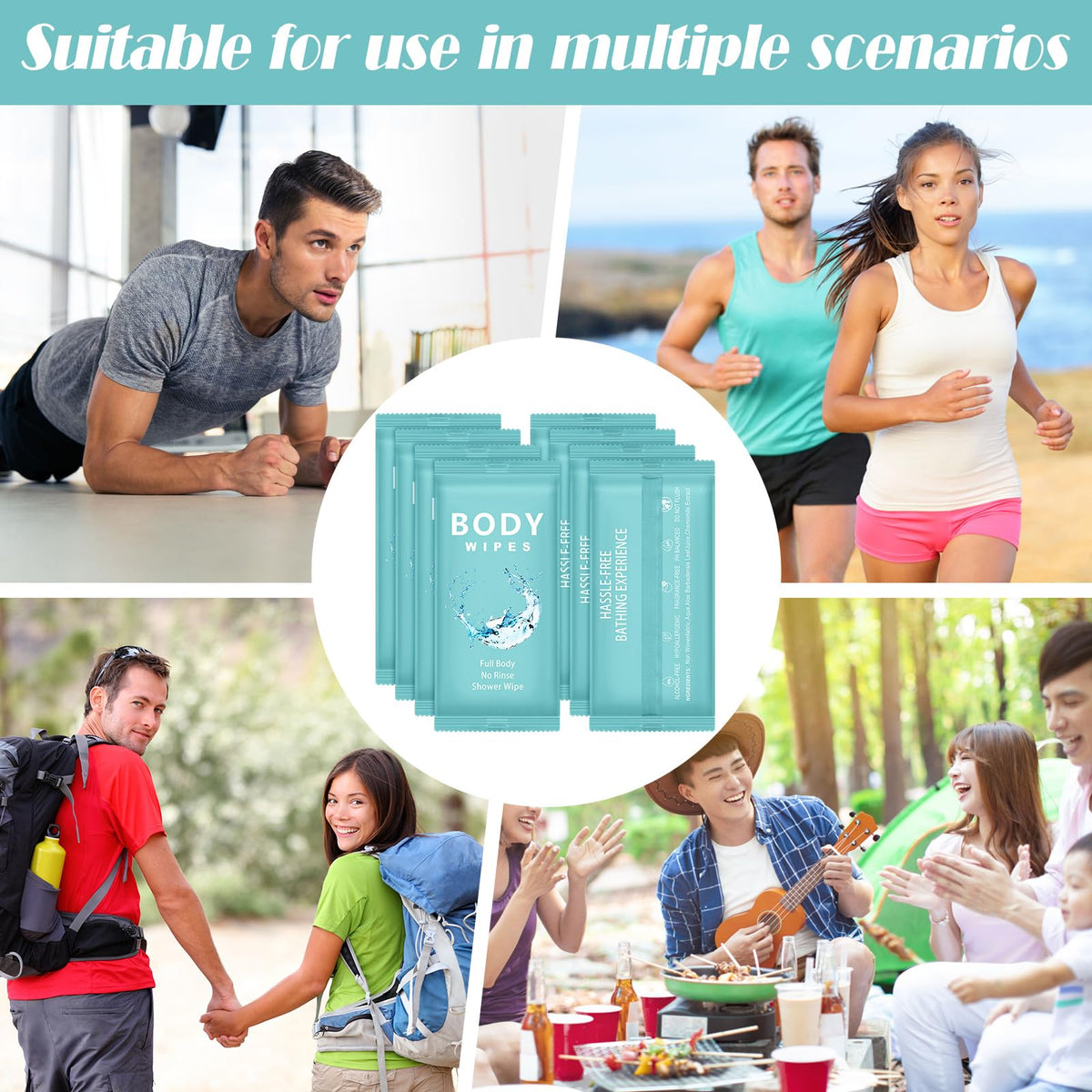 Treela 300 Pcs Large Body Wipes Bulk Deodorant 7 09 X 9 84 - Treela Official Imagery - 5