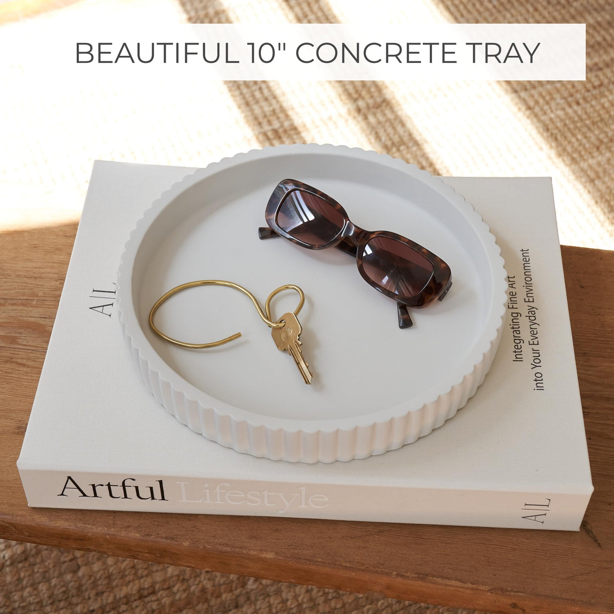 Decorative Concrete Tray Book Decor Set - ZICOTO Official Imagery - 6