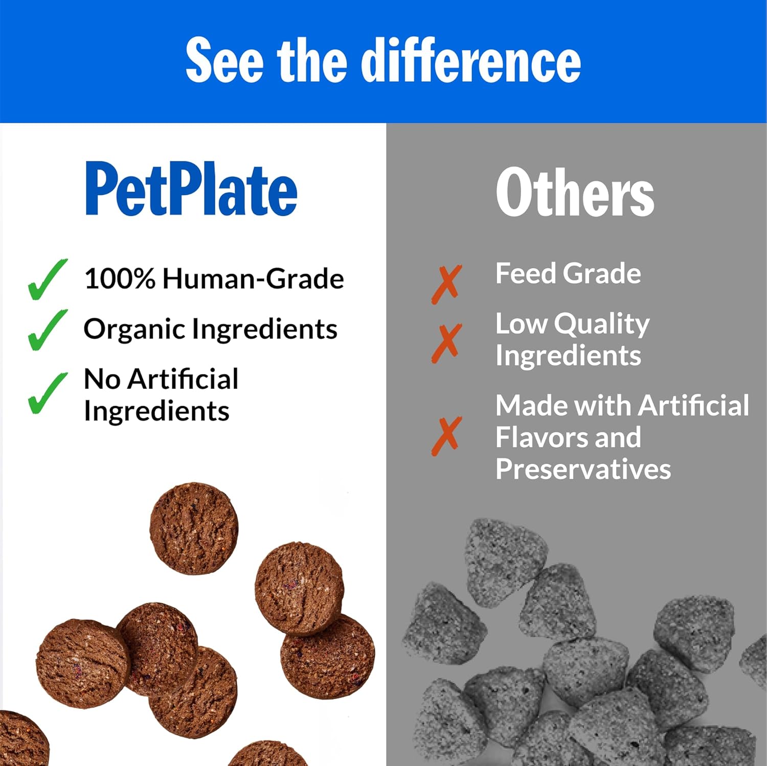 Elefair PetPlate Hip Hopping Soft Chews for dogs, hip and joint supplement in a resealable pouch with chews visible inside.