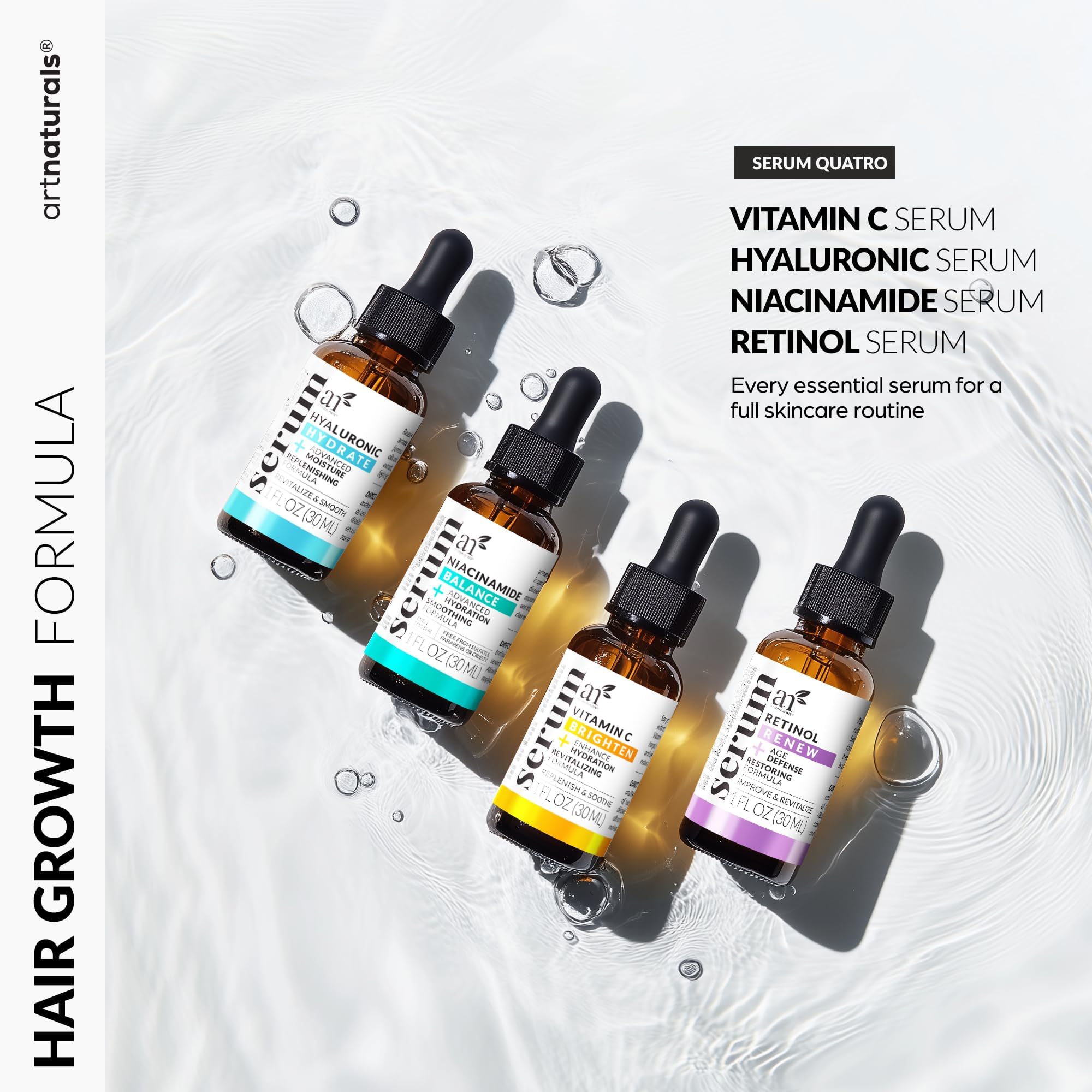 ArtNaturals Vitamin C Skincare Serum Set, 4 Piece - Artnaturals Official Product View 3