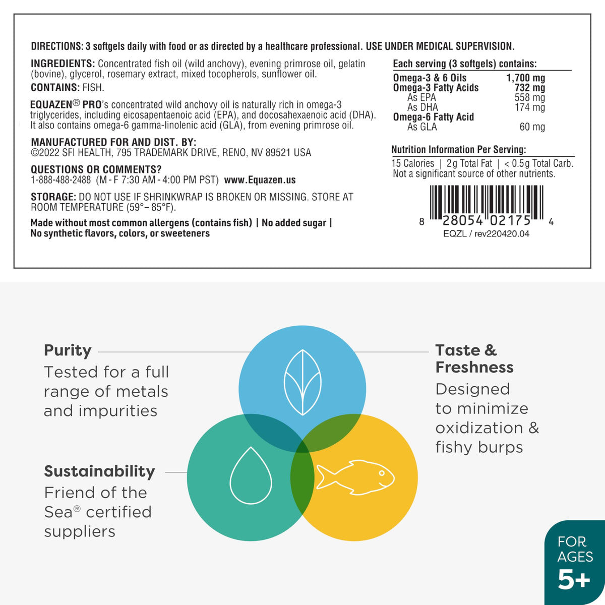 Equazen Pro SFI Health Fish Oil Softgels - Equazen Official Imagery - 7