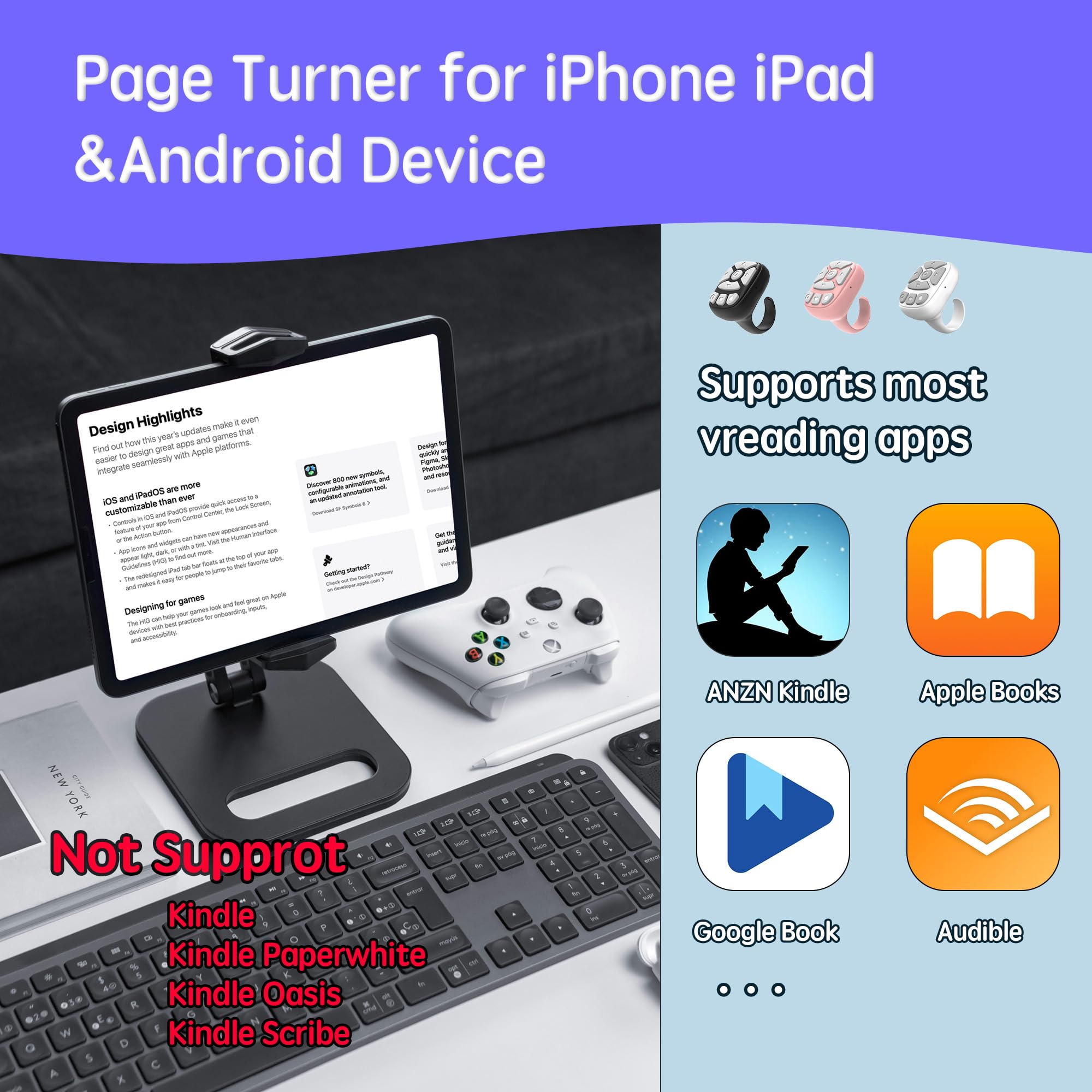 Novzix TikTok Scrolling Ring for iPhone - Viral TikTok Scroll Device, - View 5