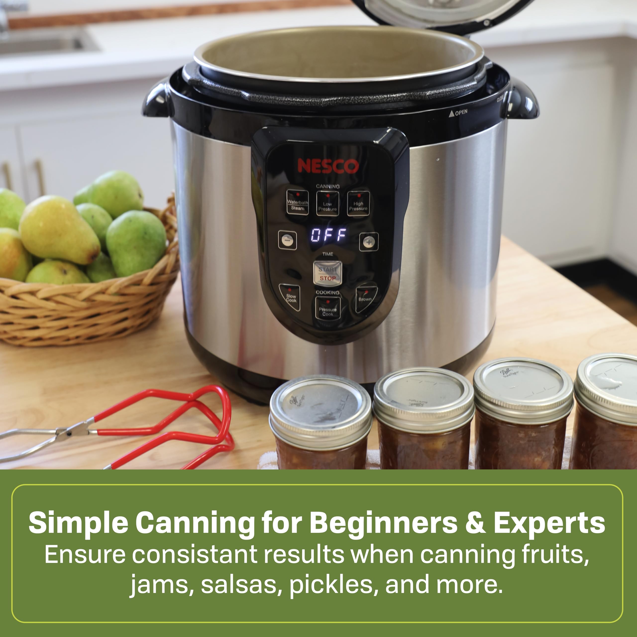 NESCO NPC‑9 Smart Electric Pressure Canner and Cooker for Home Food Preservation - NESCO Official Product View 5