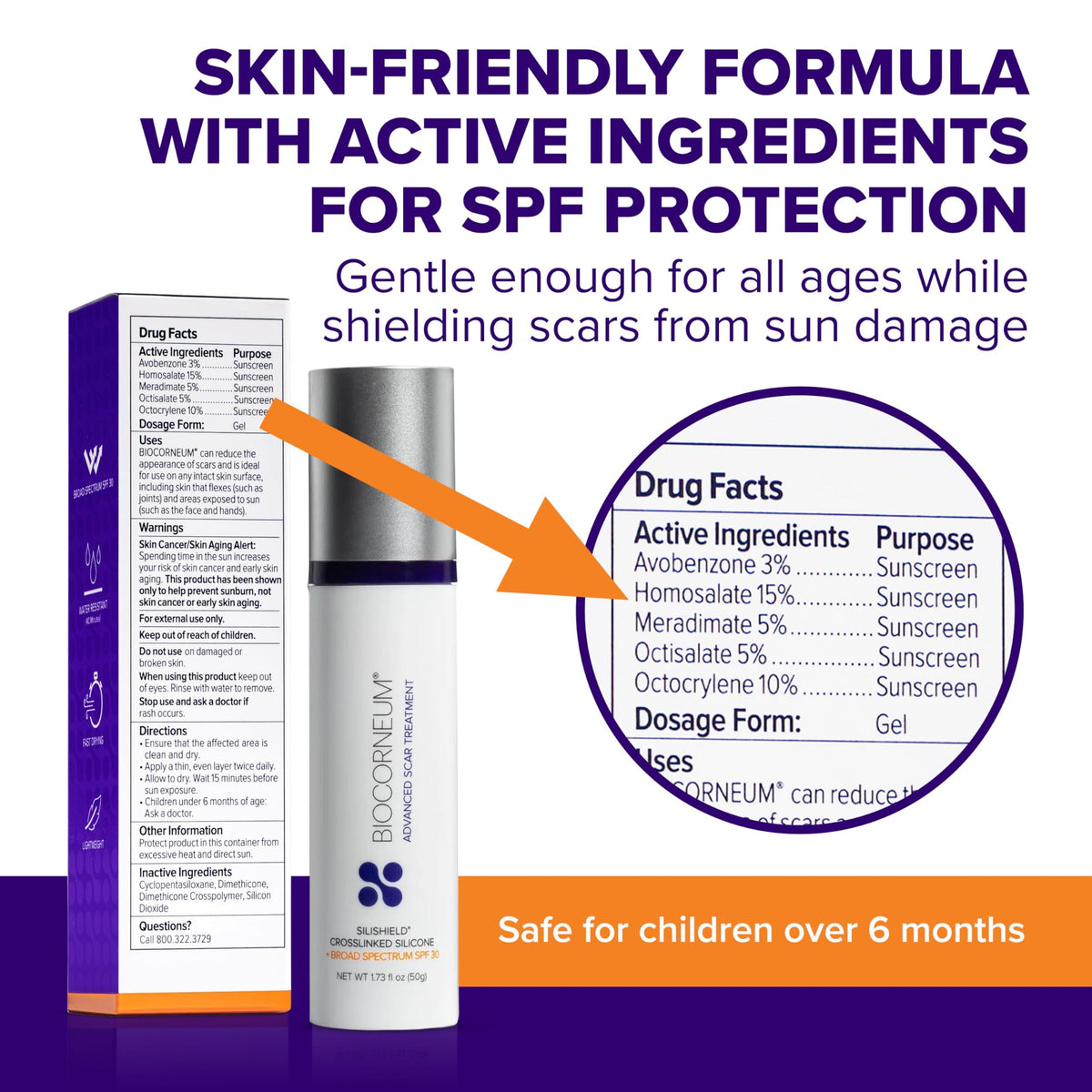 Biocorneum Silicone Scar Gel with Silishield SPF 30 Scar - BIOCORNEUM Official Imagery - 8