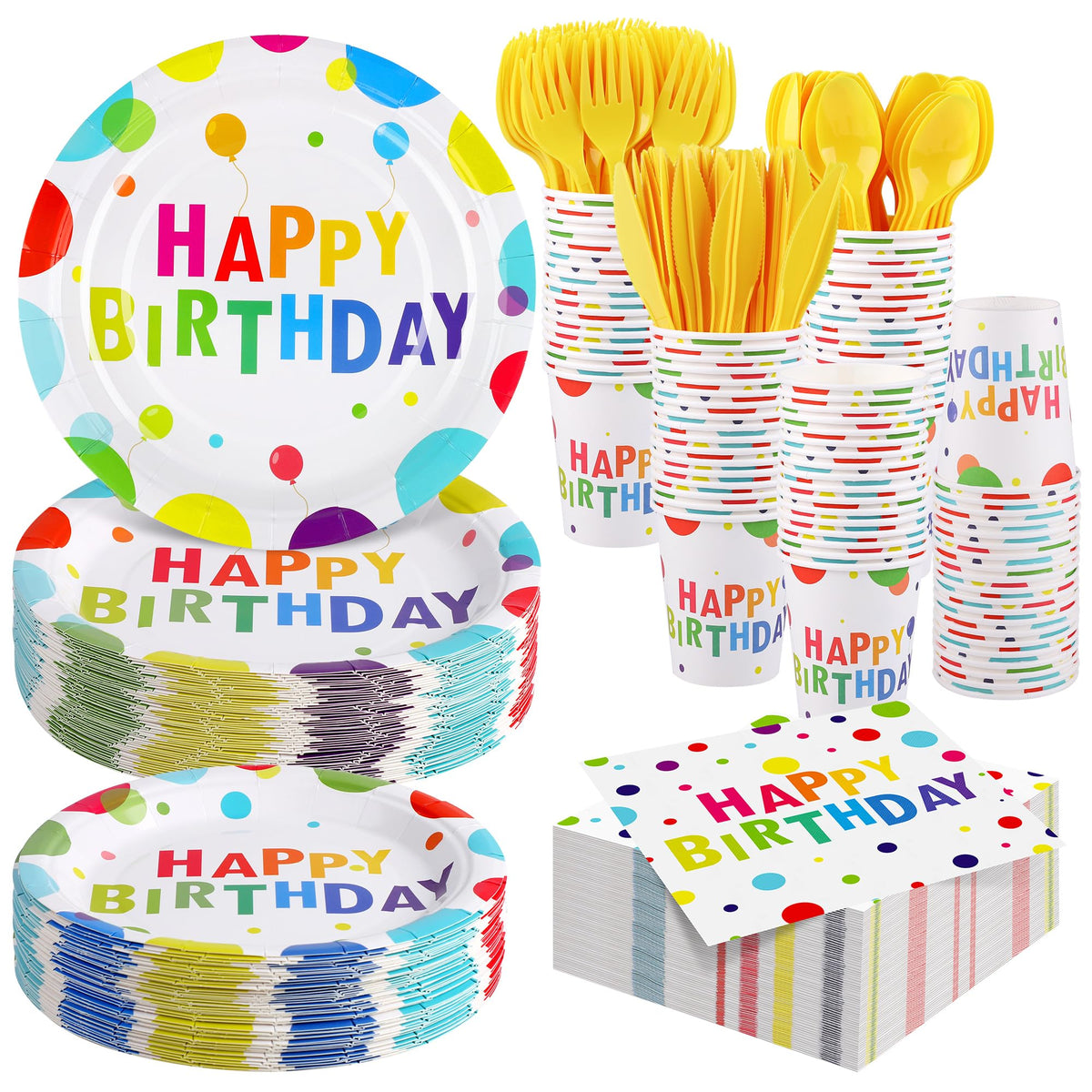 Kochorie 400 Pieces Happy Birthday Party Decorations - Kochorie Official Imagery - 1