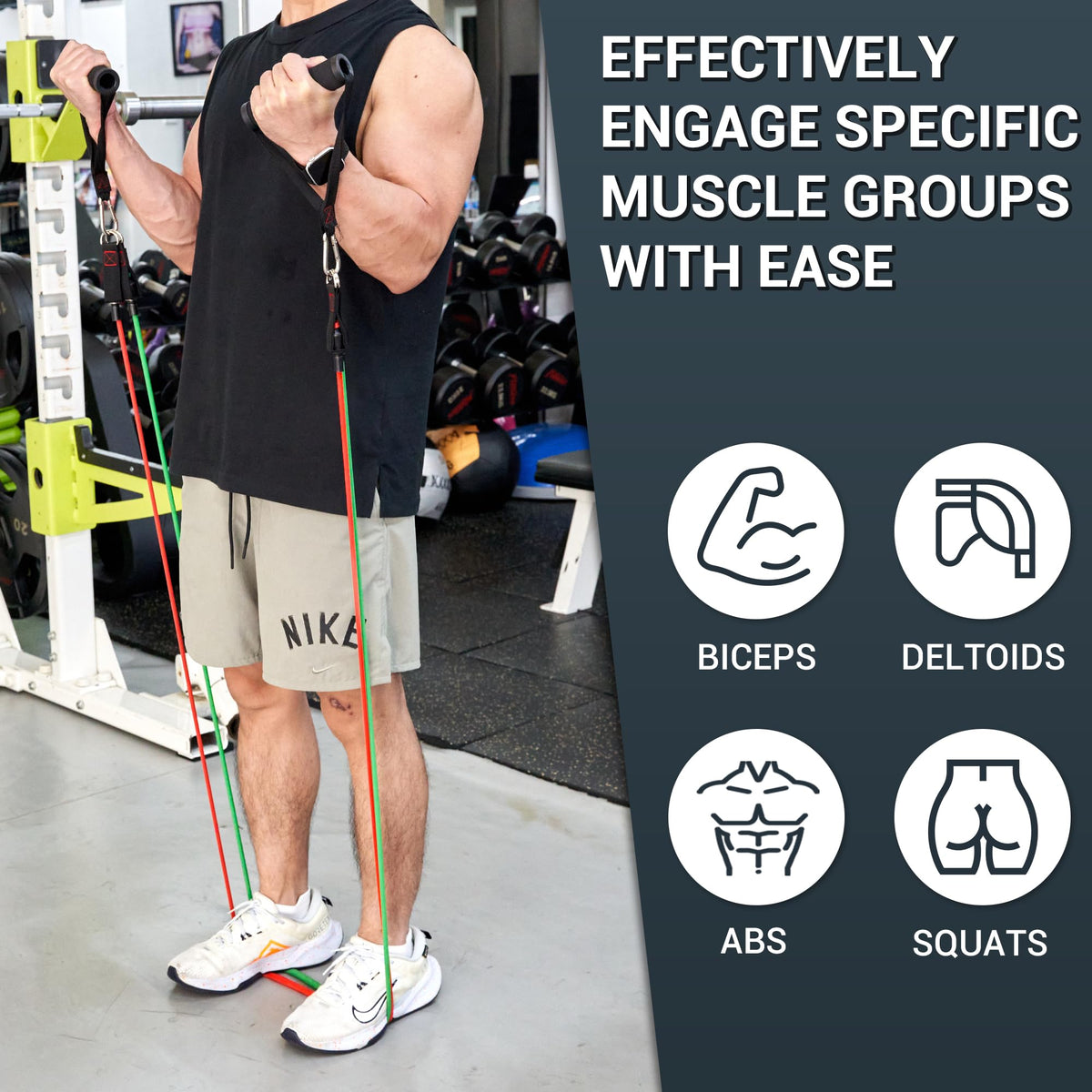 TheFitLife Resistance Bands Set with Handles Door Anchor and - TheFitLife Official Imagery - 3