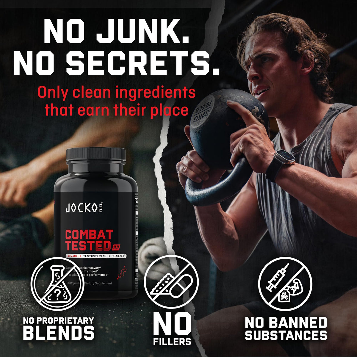 Jocko Fuel Combat Tested 3 0 Mens Test Supplement 120 Count - Jocko Fuel Official Imagery - 6