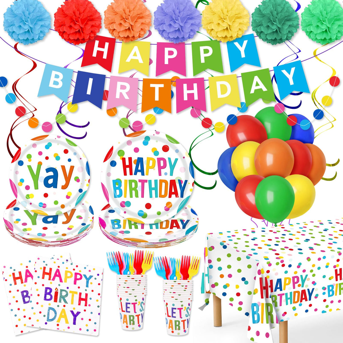 Happy Birthday Decorations - Miucat Official Imagery - 2