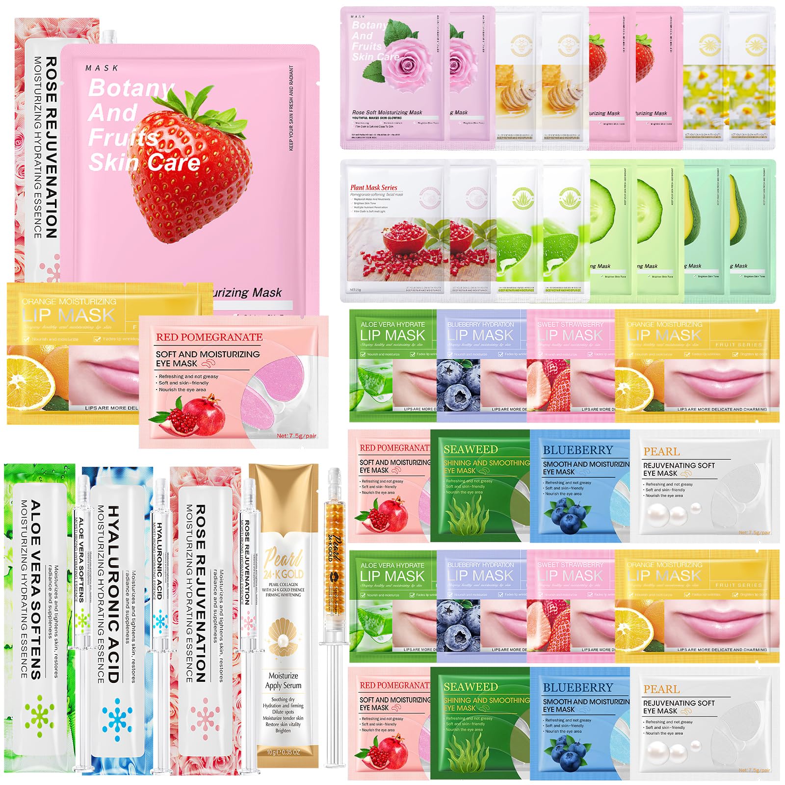 Gifts for Women Face Mask Skin Care Set 36 Pcs Teens Girl Gifts - Product Imagery